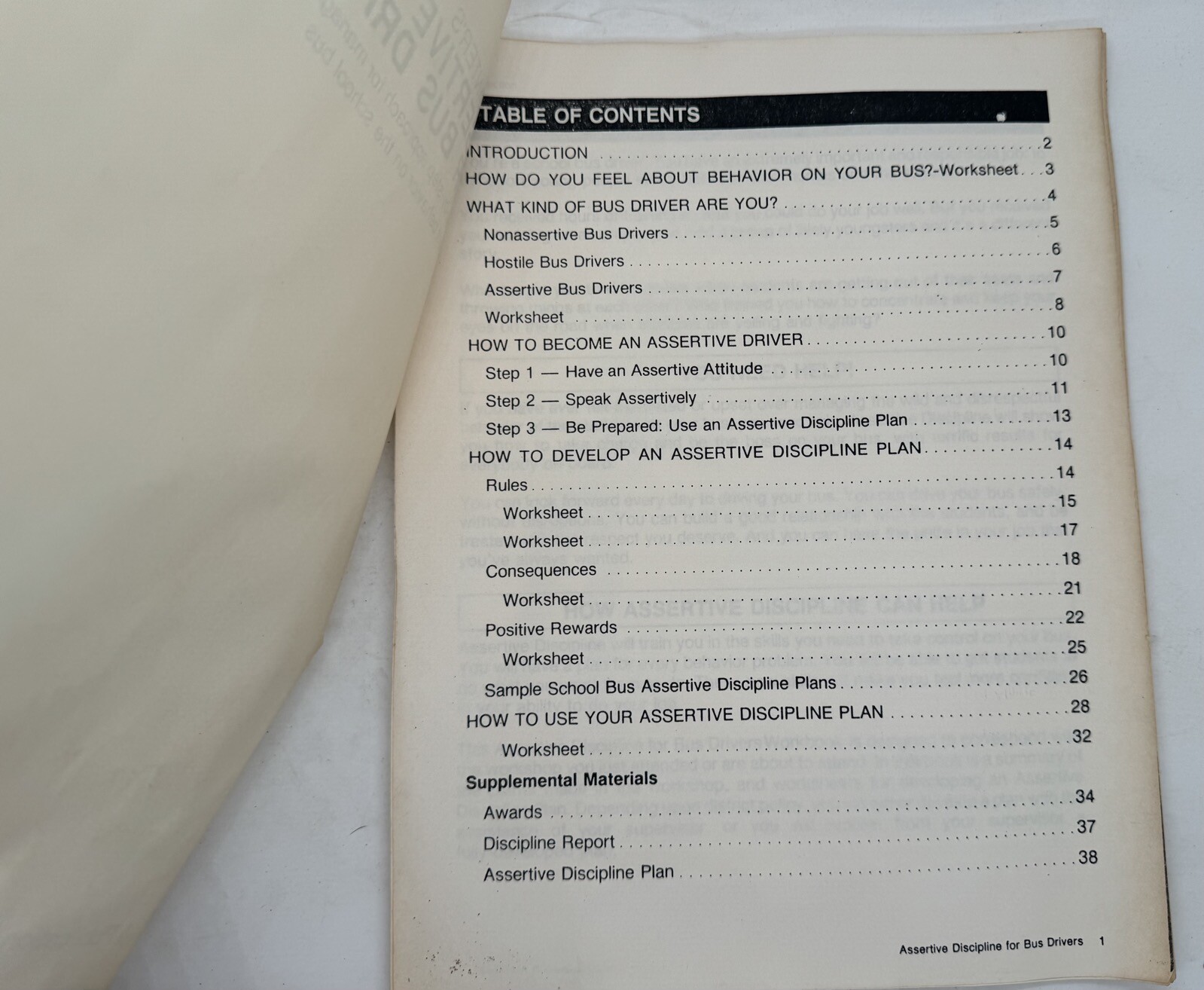 Lee Canter’s Assertive Discipline for Bus Drivers – Managing Student Behavior