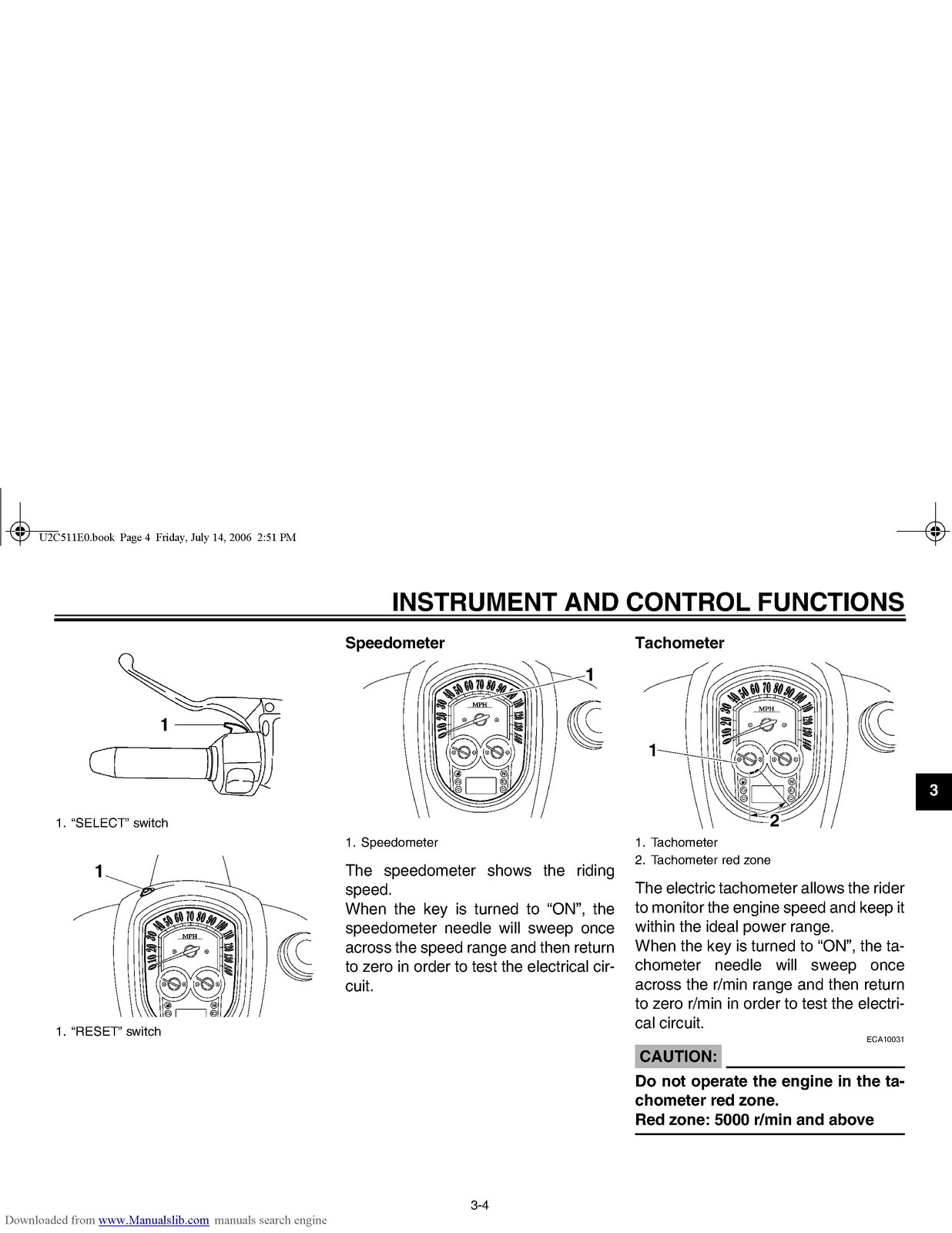 YAMAHA XV19CTSW XV19CTW XV19CTMW Stratoliner Owners Manual – WIRE BOUND – COVERS