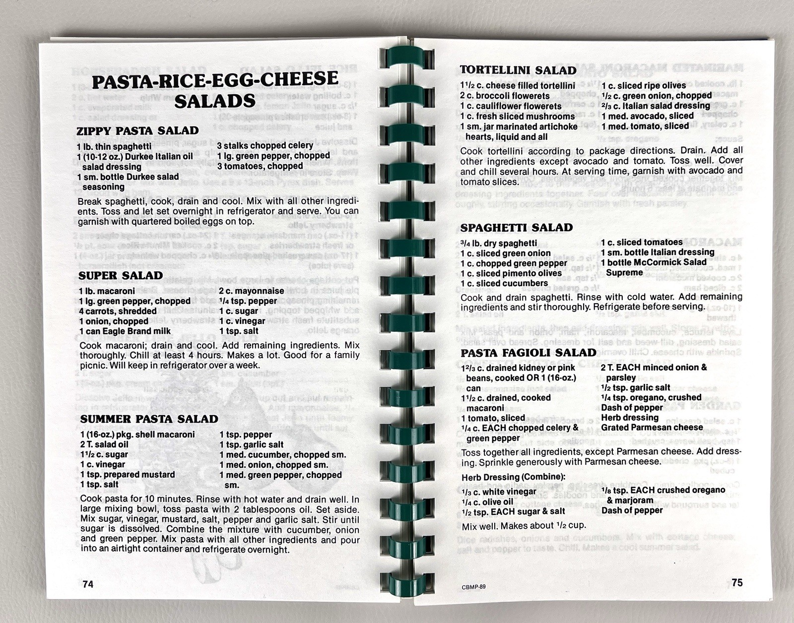 300 Ways With Salads Spiral Bound Cookbook By Morris Press 1995 Salad Recipes