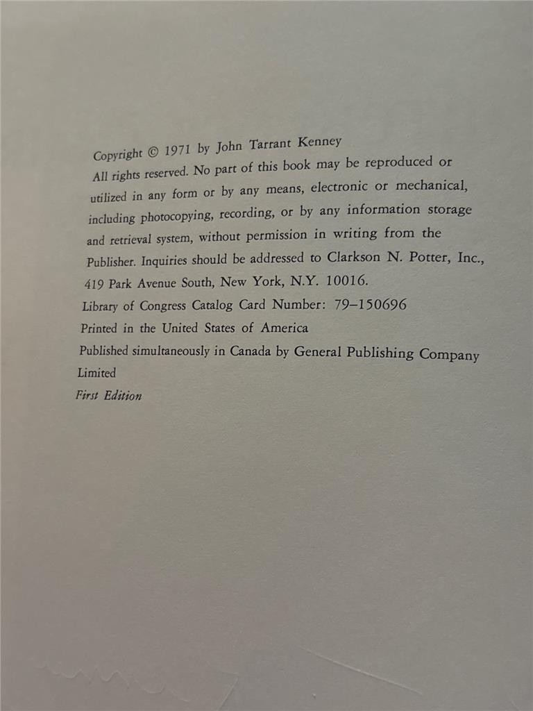 1971 1st HCDJ The Hitchcock Chair John Tarrant Kenney SIGNED & Museum Pamphlet