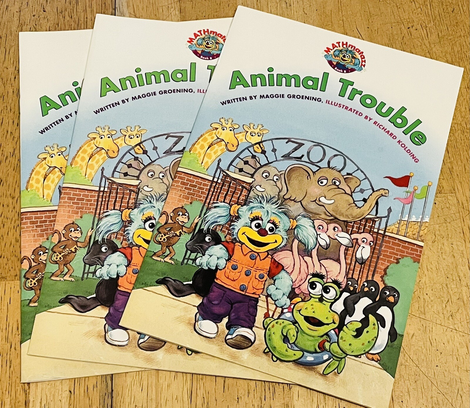 Children’s MATHmatazz ANIMAL TROUBLE Preschool Story Book – CTW & Math Publisher