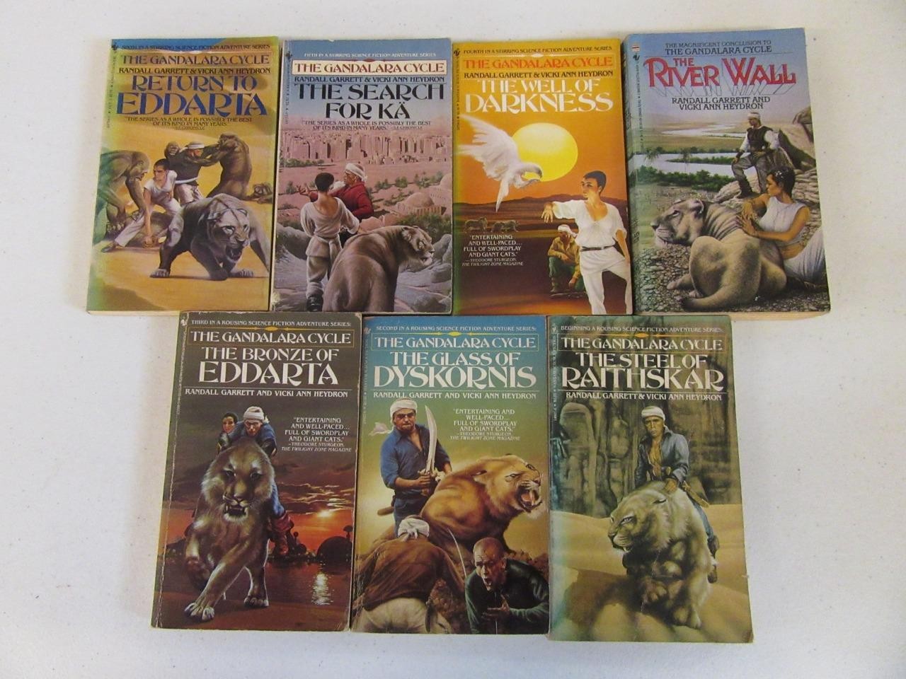 BIG Lot (7) RANDALL GARRETT Vintage Science Fiction Novels Books GANDALARA CYCLE