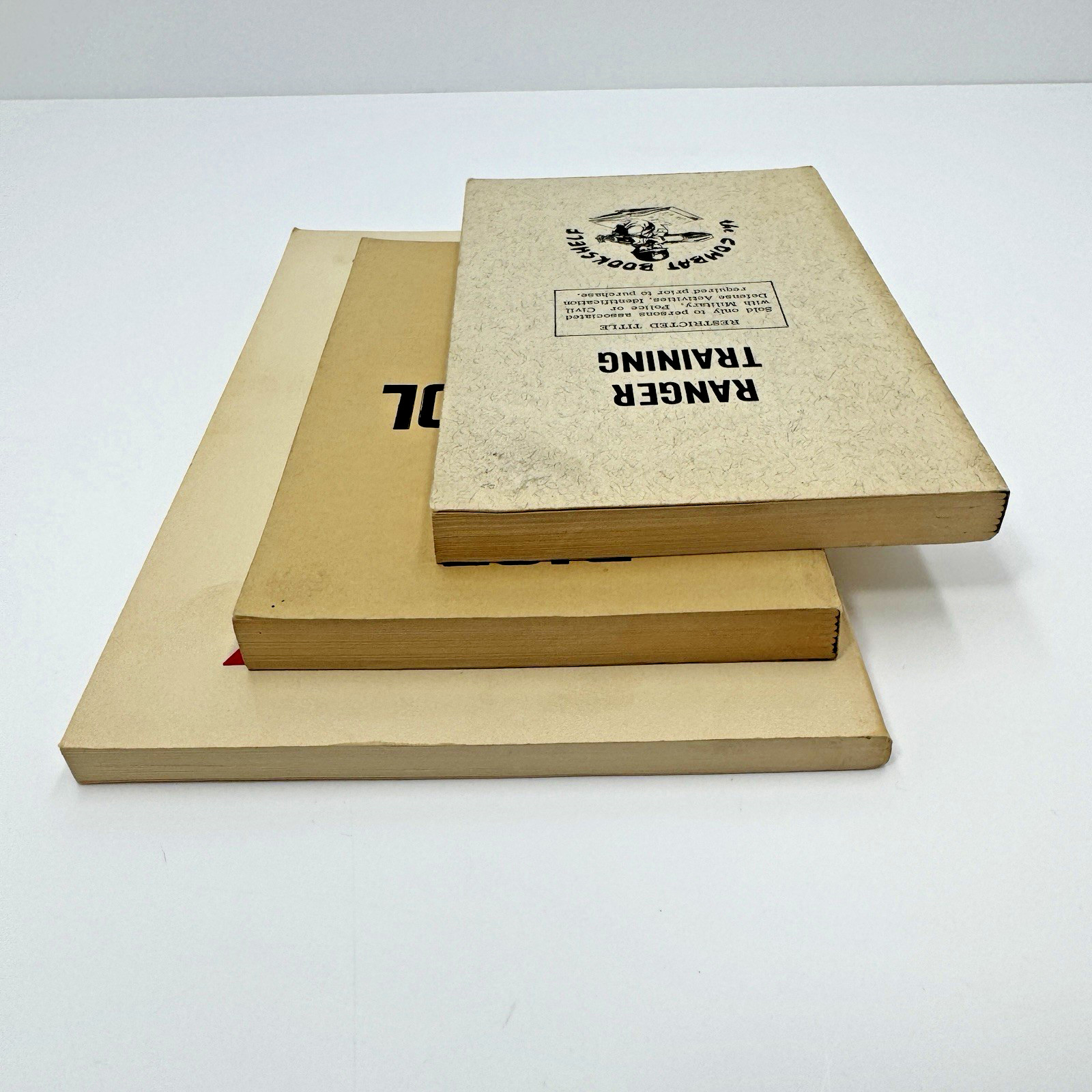 Lot of 3 Vintage The Combat Bookshelf Books Military Ranger Training AK-47 Riot