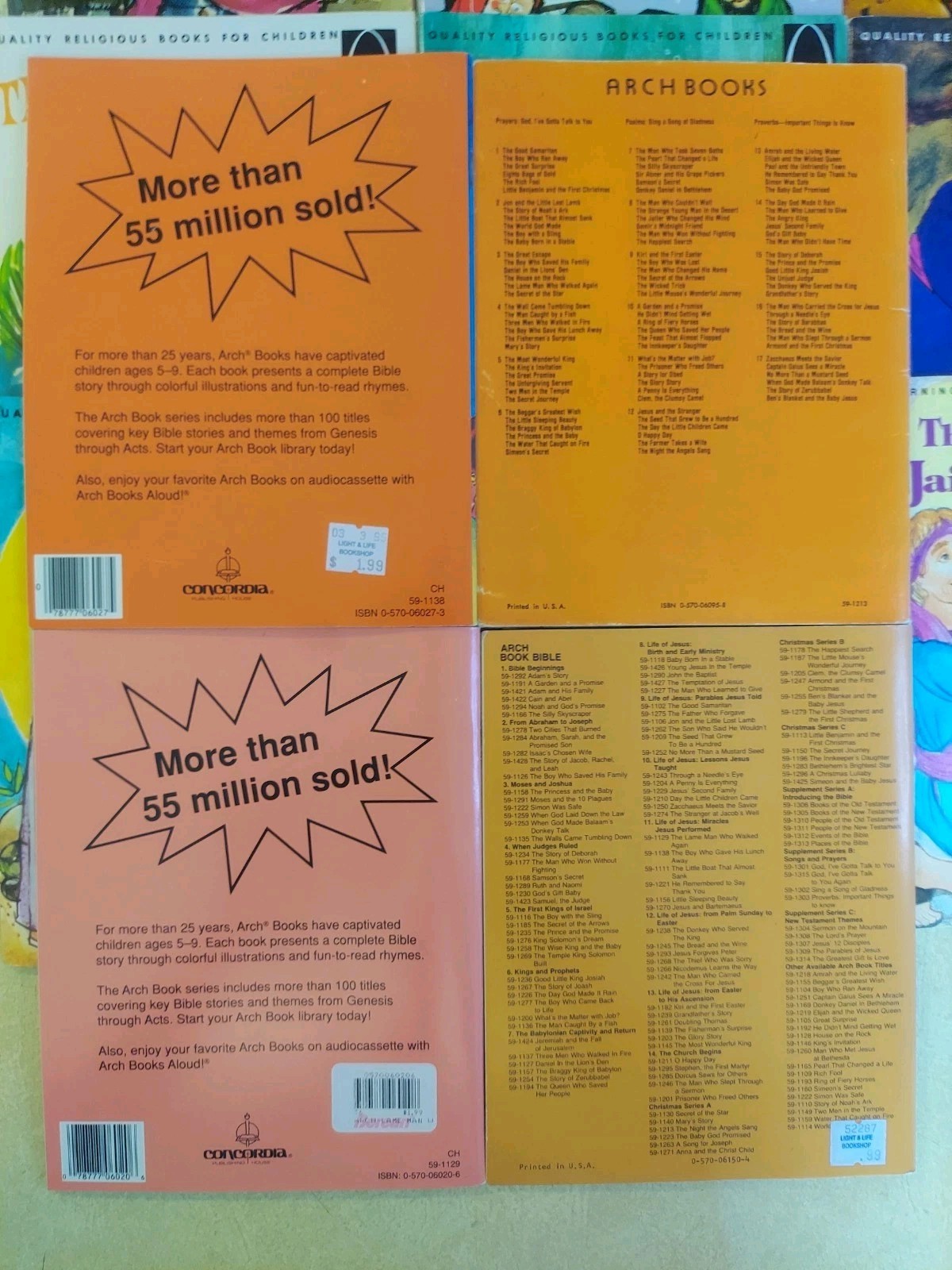Vtg Arch Books Children’s Bible Stories Lot of 20 Jesus Moses Joseph