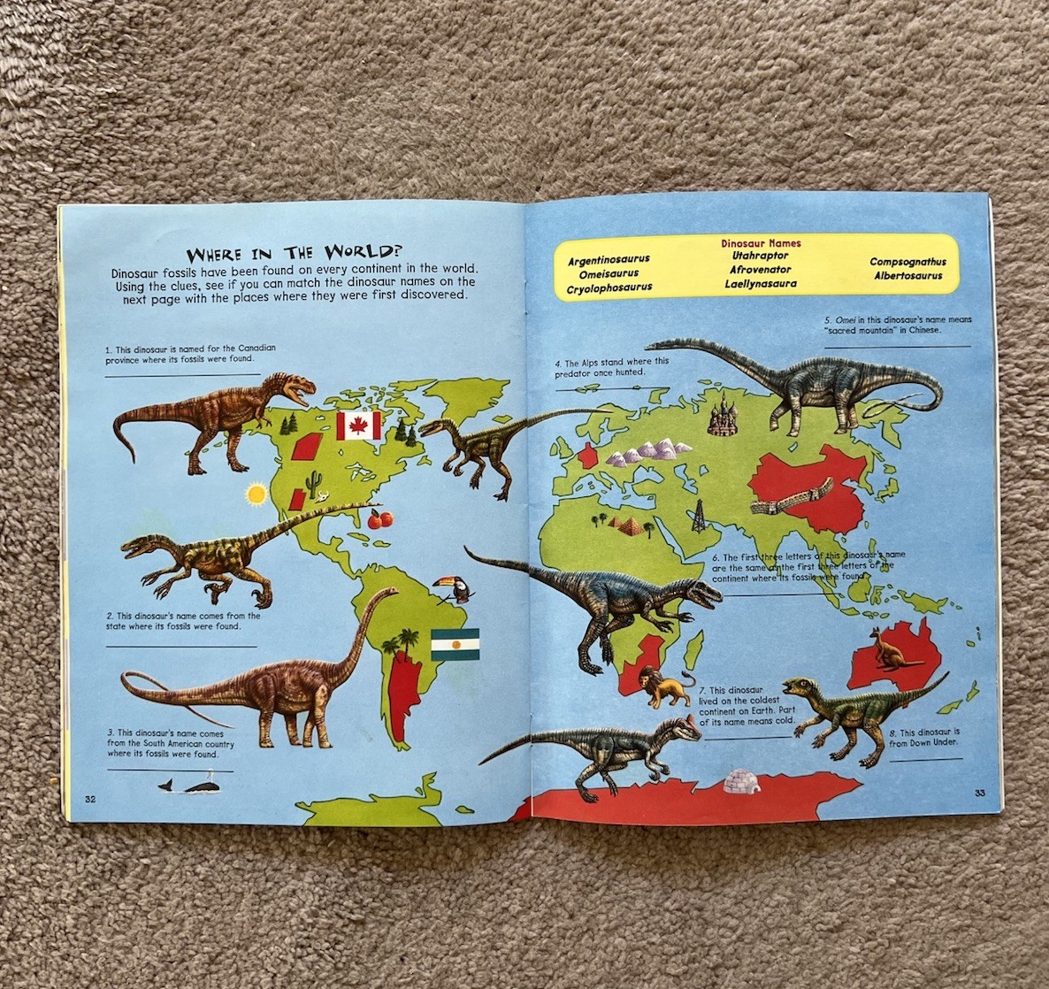 Golden Books TOTALLY AMAZING DINOSAURS FULL-COLOR ACTIVITIES PUZZLES GAMES 48 Pg