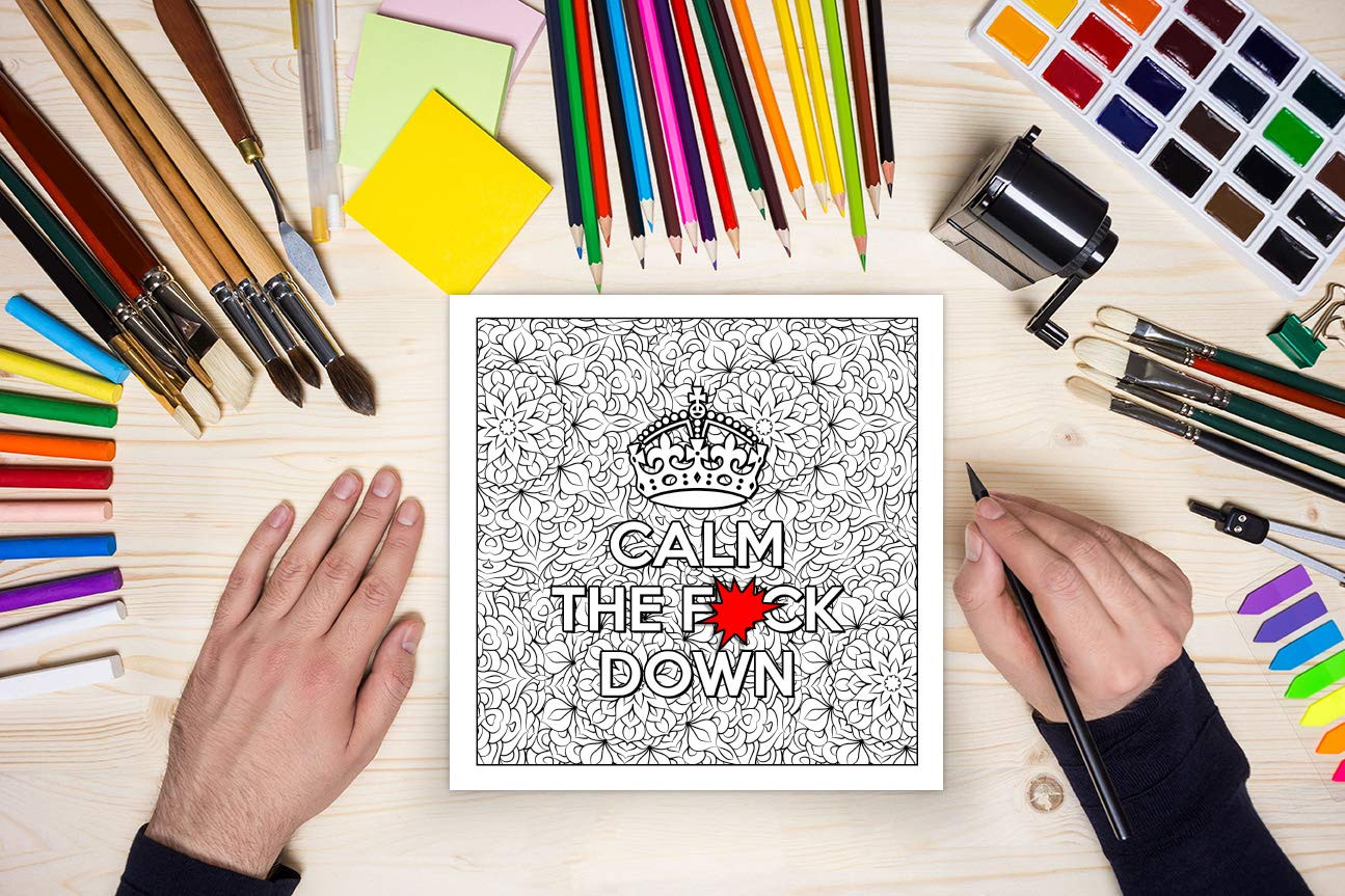 Swear Word Adult Coloring Book: Fresh Out of F*Cks