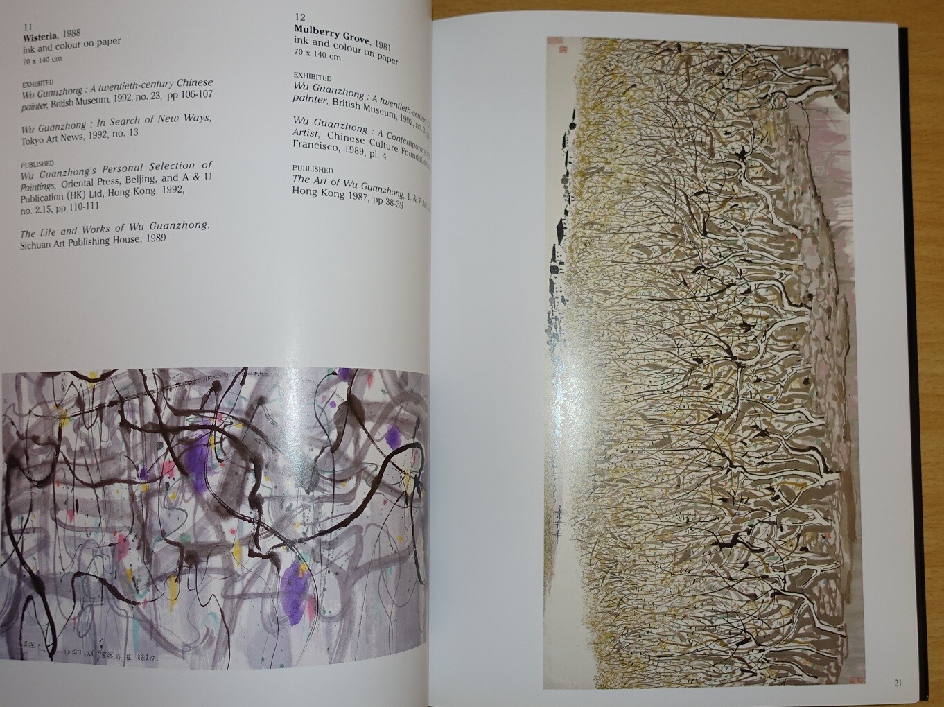 Wu Guanzhong A Journey of Individualism (60 Pages) 10-13 November 1994 Singapore