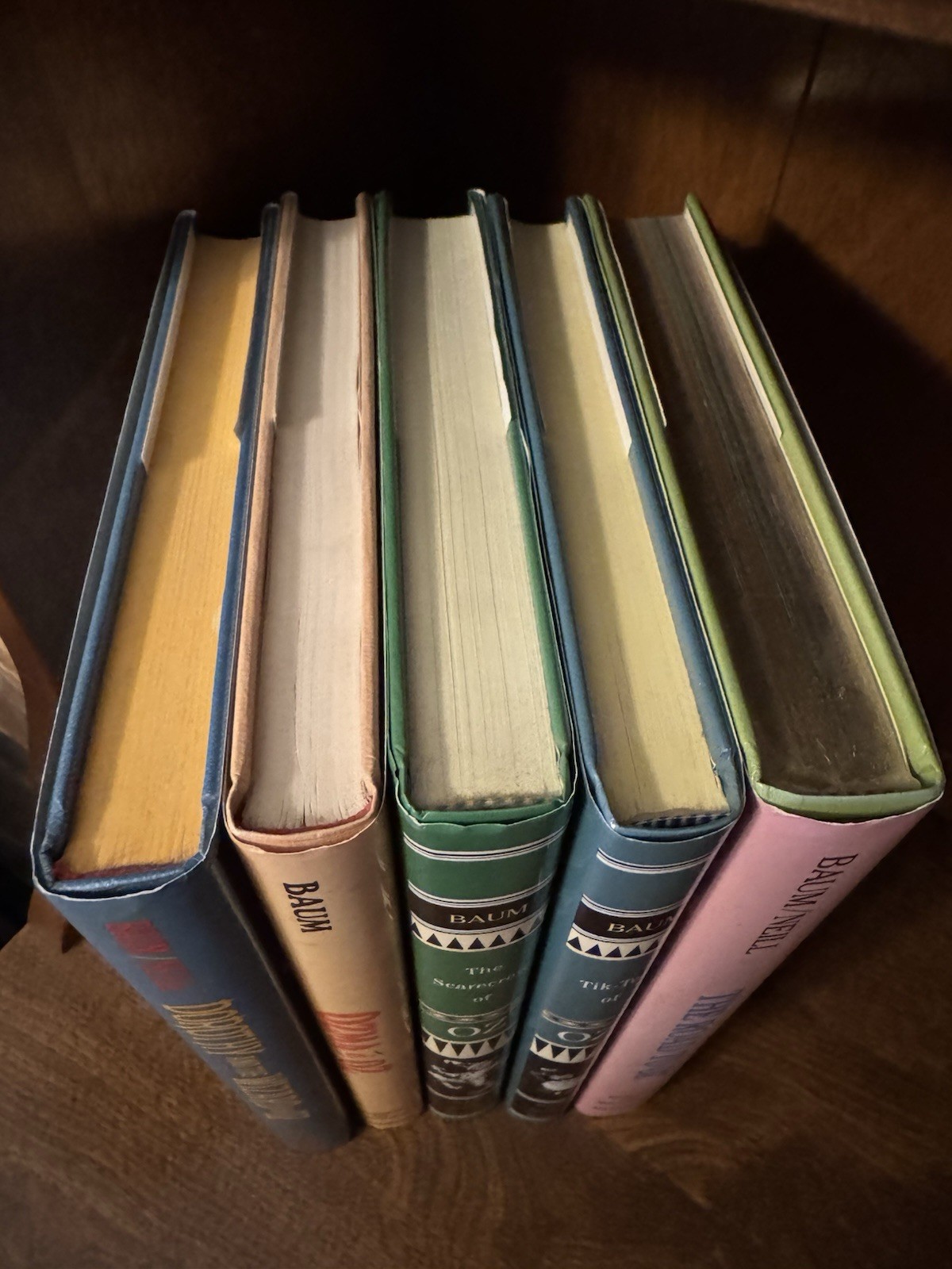 Wizard of Oz 5 Books of Wonder Lot Tik-Tok Patchwork Scarecrow, Ozma,Dorothy EUC