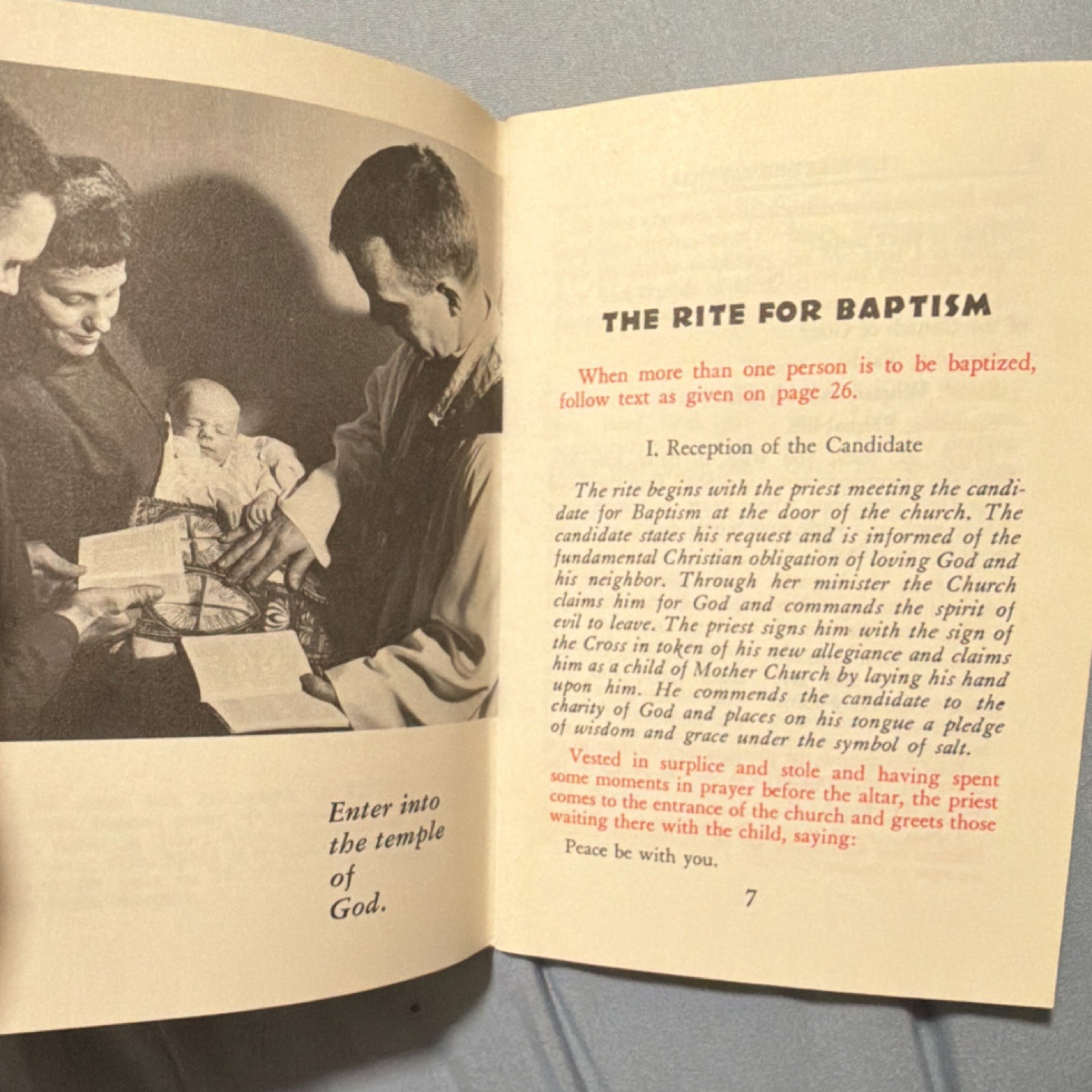 The Rite for Baptism, The Liturgical Press, Paperback, 1964