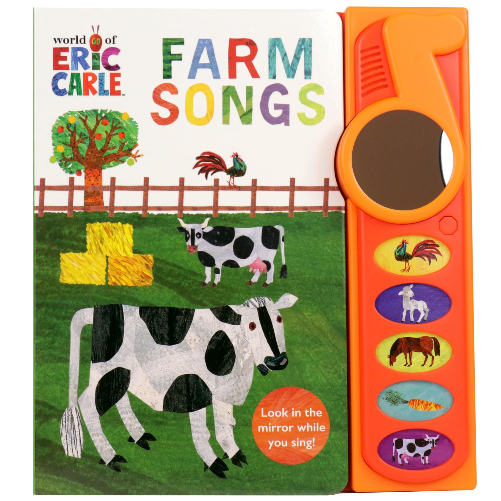 World of Eric Carle: Farm Songs 5-Button Animal Sound Book with a Mirror – P…