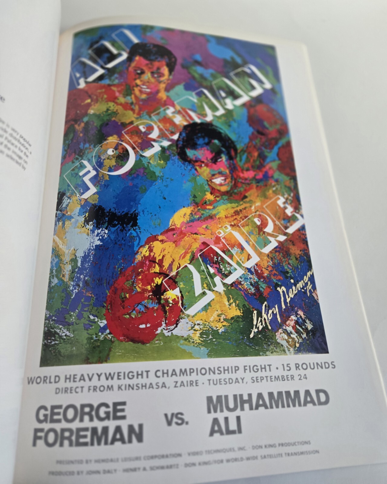 1980 HAND SIGNED 72/500 LeROY NEIMAN AMERICAN (1921-2012) EVENTS POSTERS BOOK