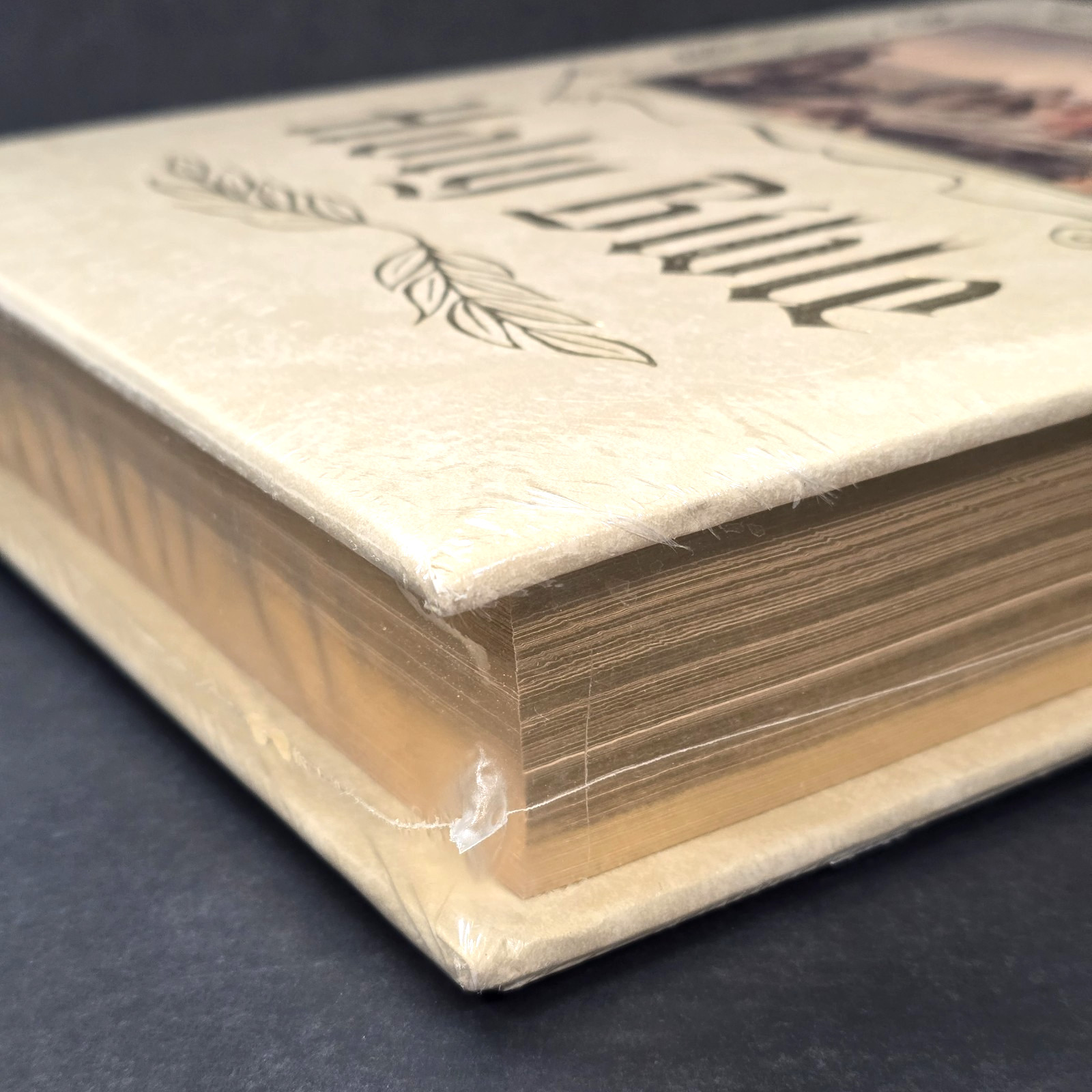 HOLY BIBLE HEIRLOOM FAMILY KING JAMES VERSION 1988 GOLD GILT PADDED SEALED KJV