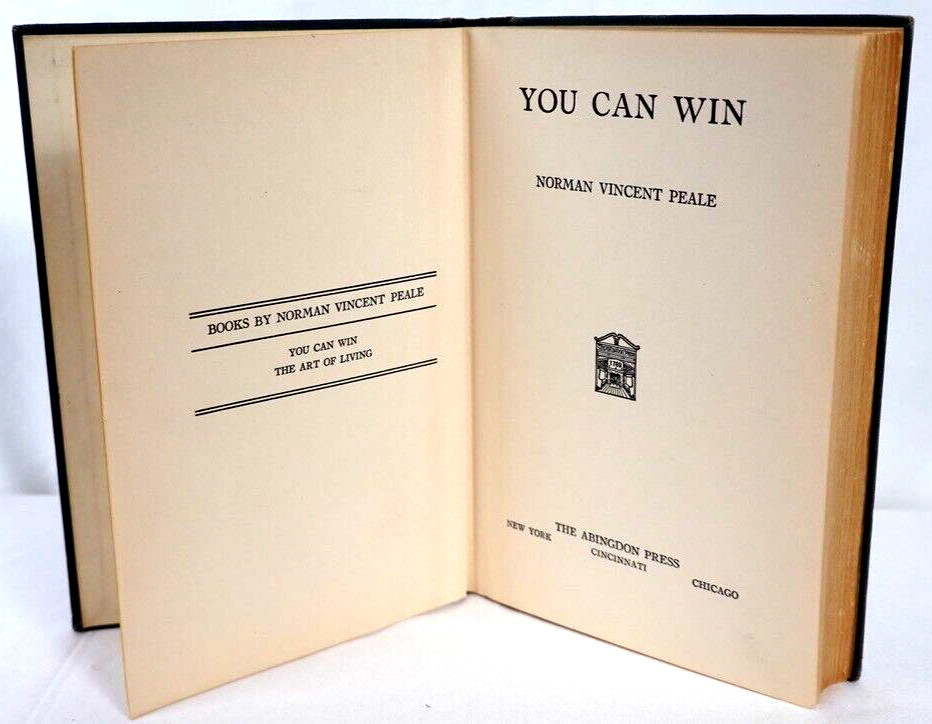 YOU CAN WIN Norman Vincent Peale 1938+Martin Luther THE LION-HEARTED REFORM 1924