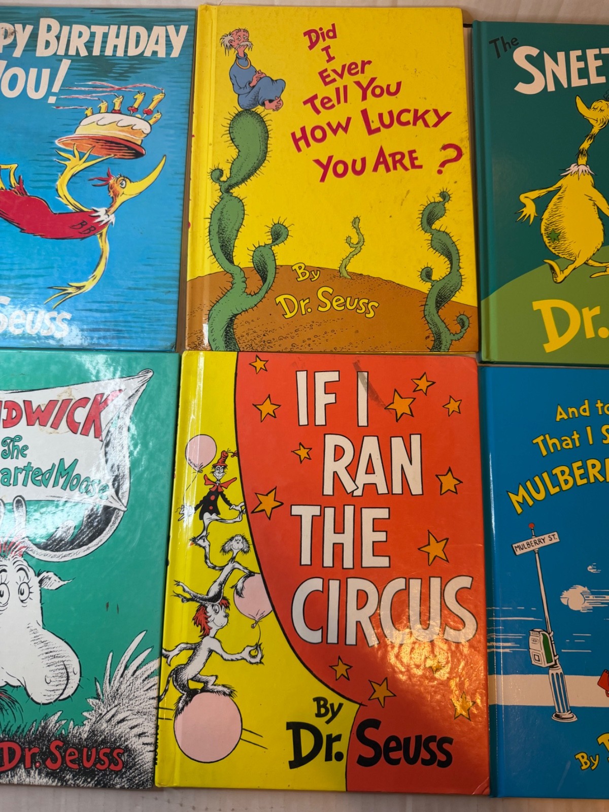 Vintage Dr. Seuss Hardcover Book Collection Lot of 6 | Collector’s Edition Child
