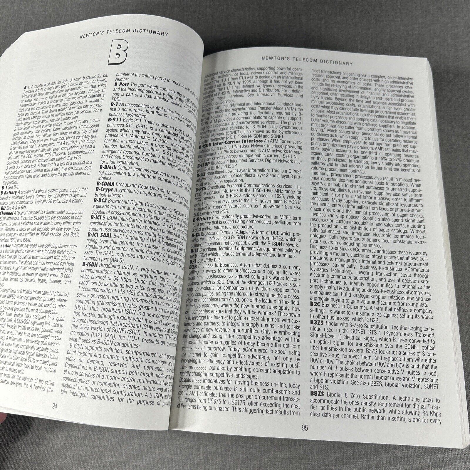 Newton’s Telecom Dictionary 16th Edition 2000 Trade Paperback Book