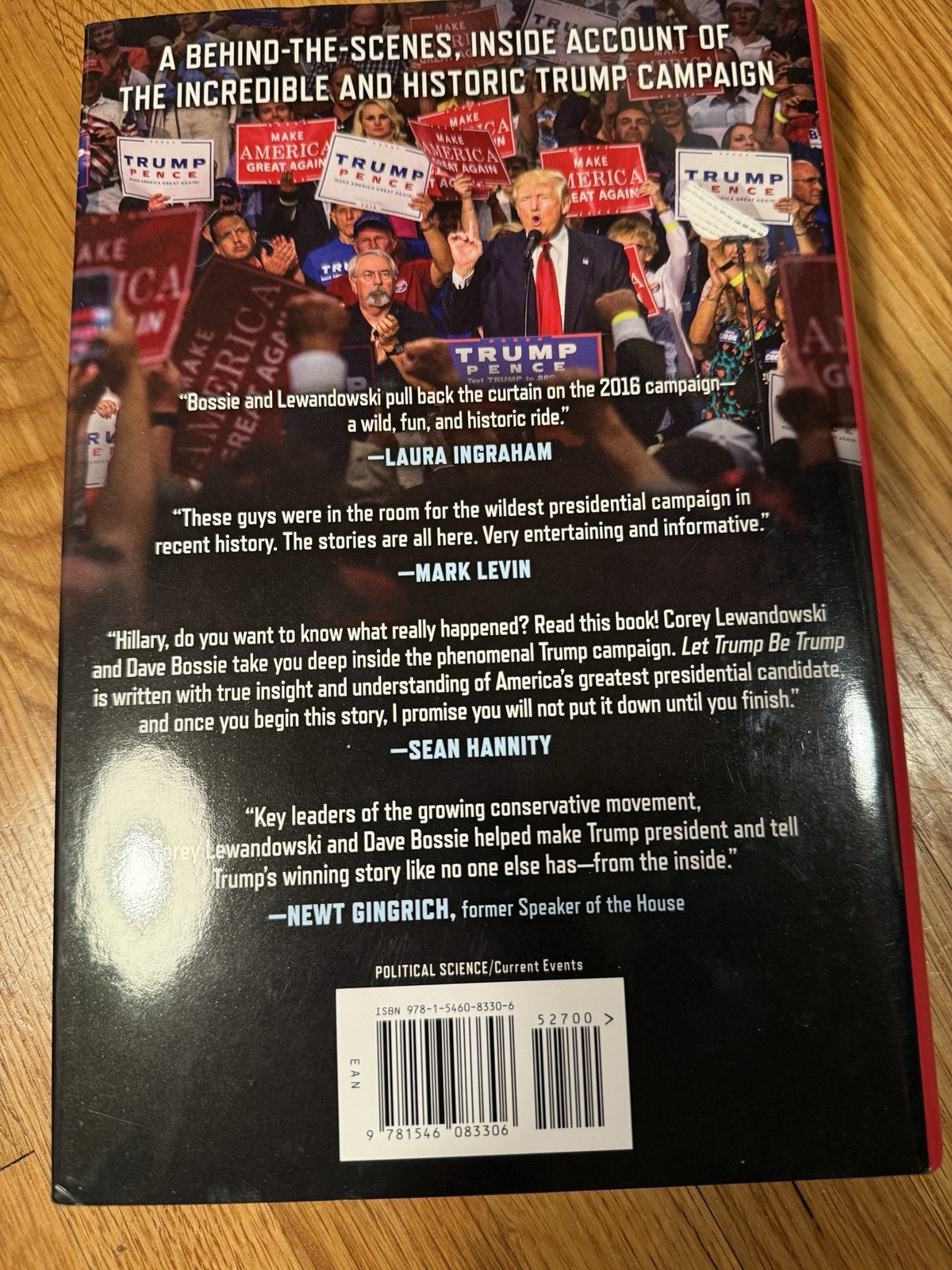 Center Street Let Trump Be Trump Book OS Blue Excellent First Edition Hardcover