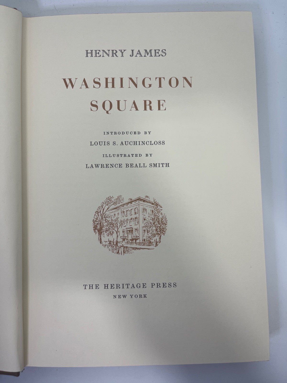 Washington Square – Heritage Press [Hardcover] Henry James 1971