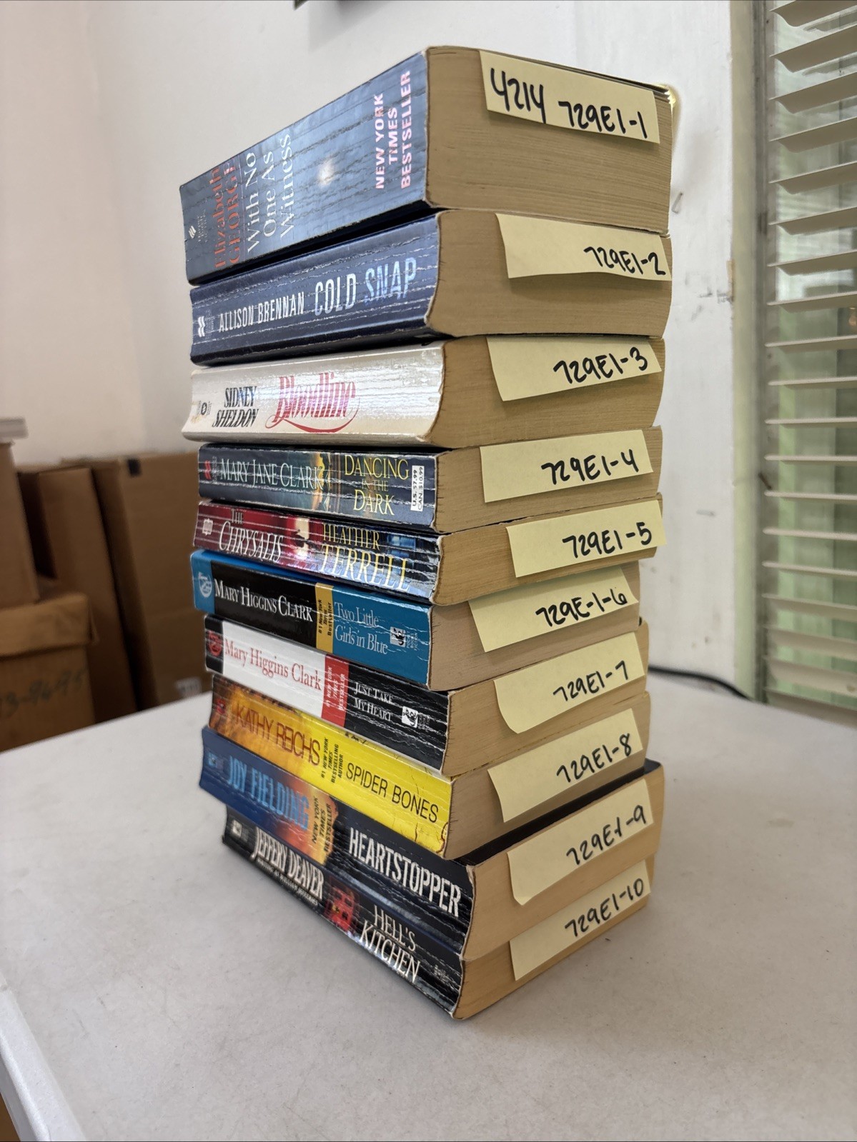 Lot of 10 – Mystery and Thrillers – Mixed Authors – FREE SHIPPING