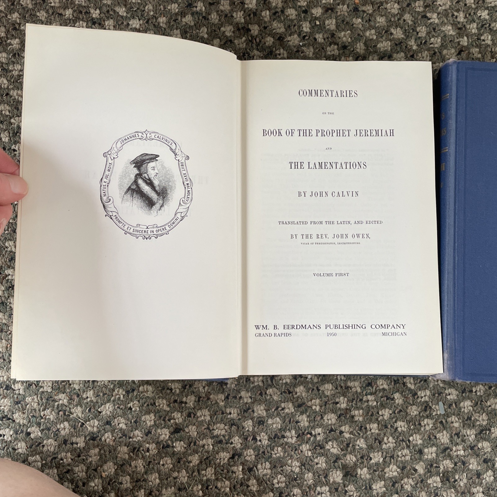 Calvin’s Commentary on Jeremiah 5 Volume Set Eerdmans 1950 Hardback