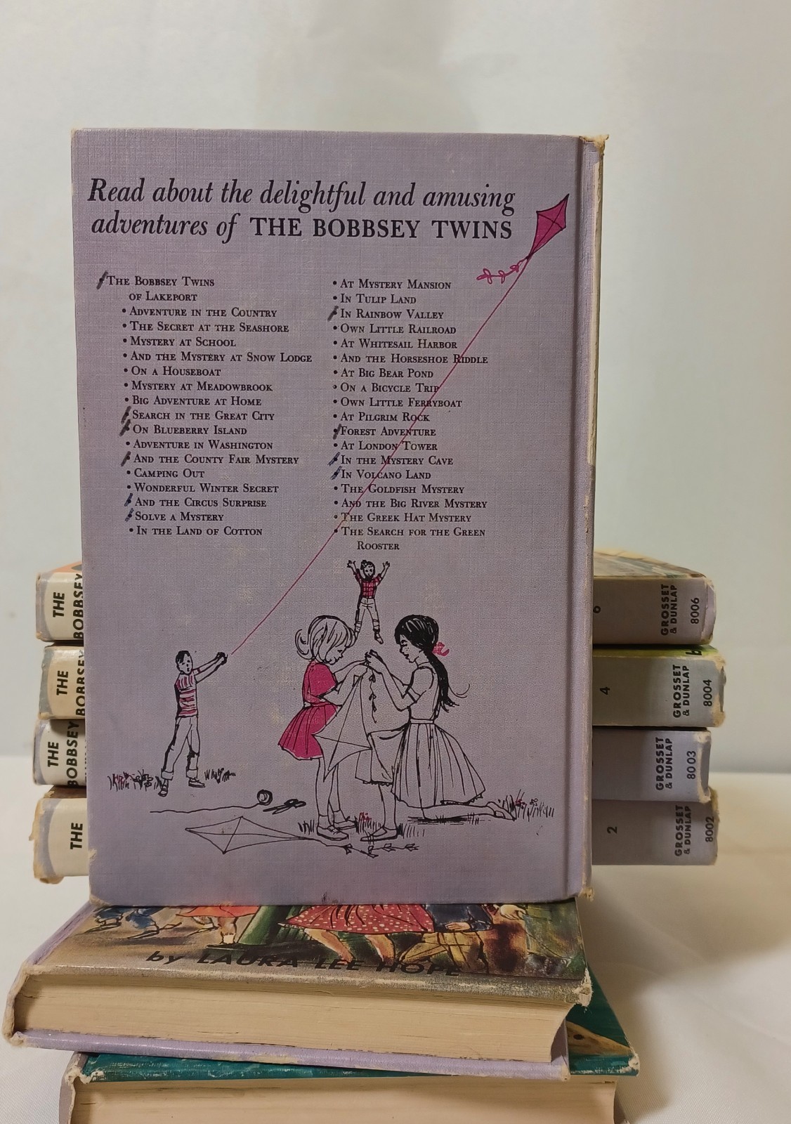 The Bobbsey Twins Book Lot Of 7 60’s Originals #1-4,6,9,11