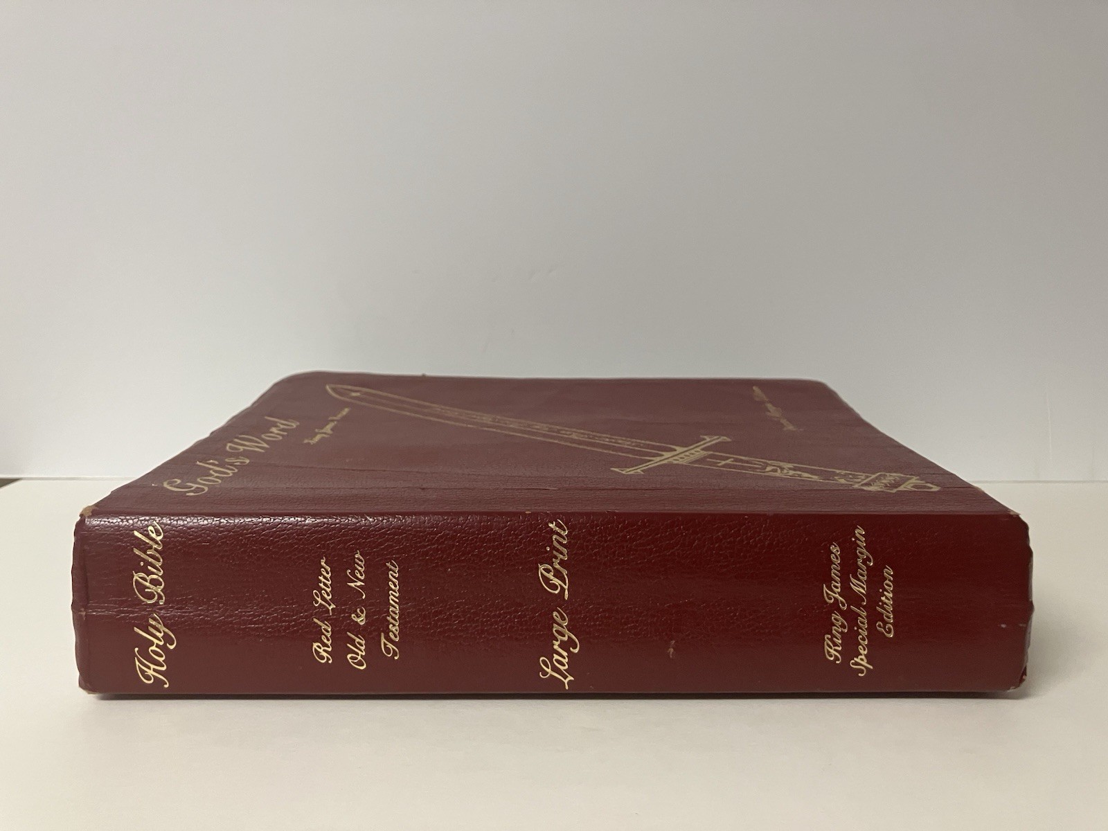 2001 Word of God Bible KJV Special Margin Edition Large Print Tabs GOOD