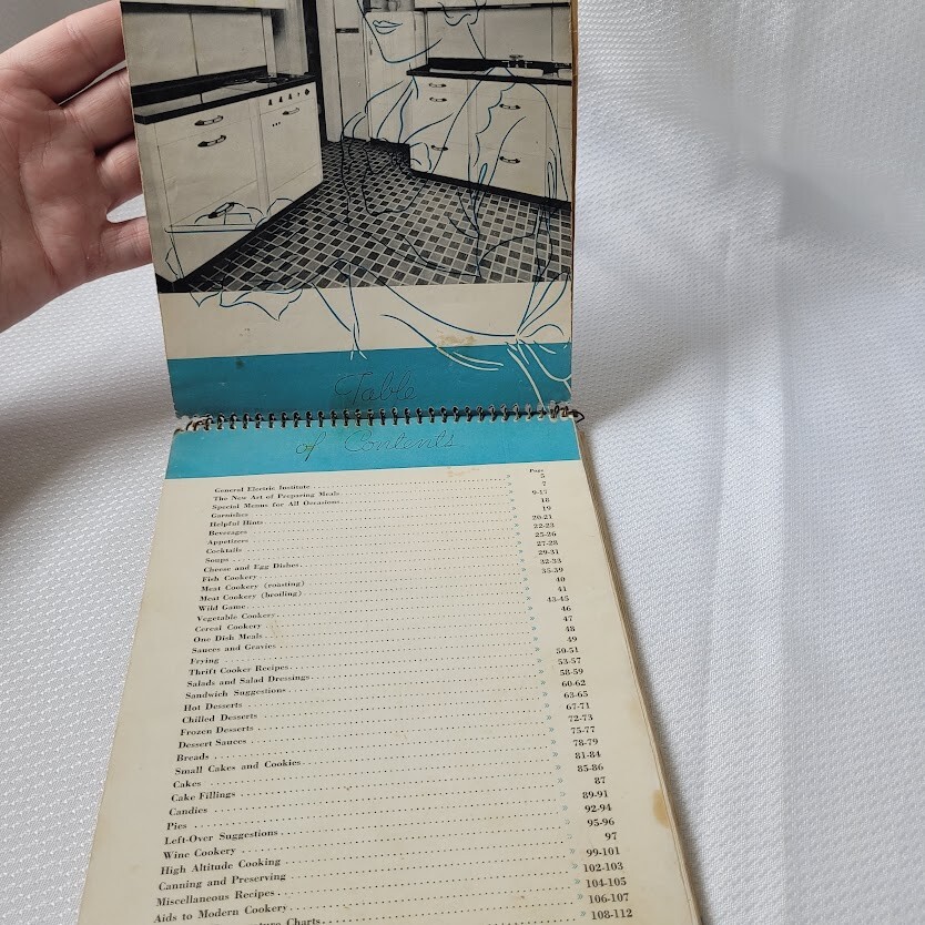 The New Art General Electric Kitchen Institute 1937 Cookbook Recipes VTG PreWWII