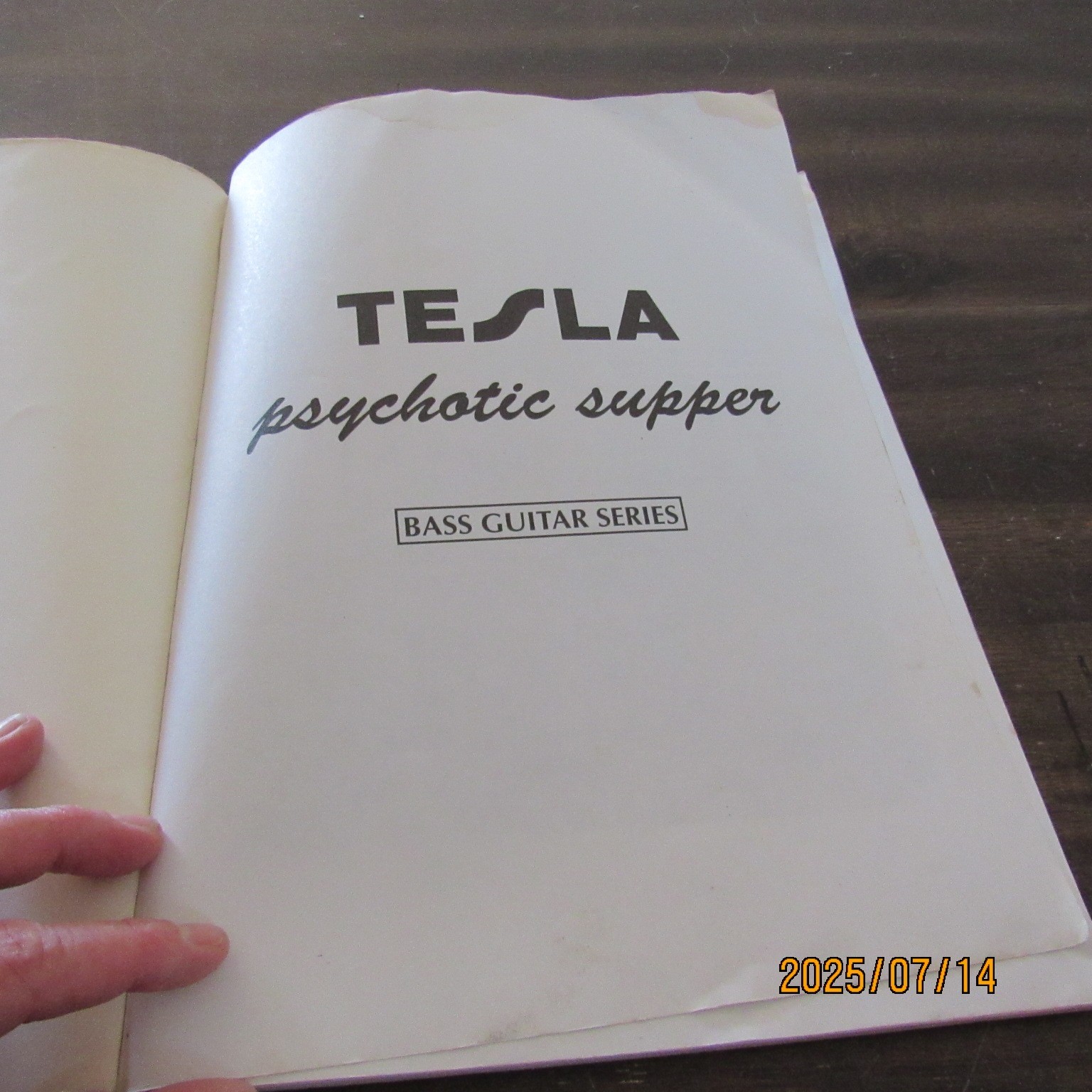 Lot 2-Tesla-Bass Guitar Books-Cherry Lane-Mechanical Resonance-Psychotic Supper