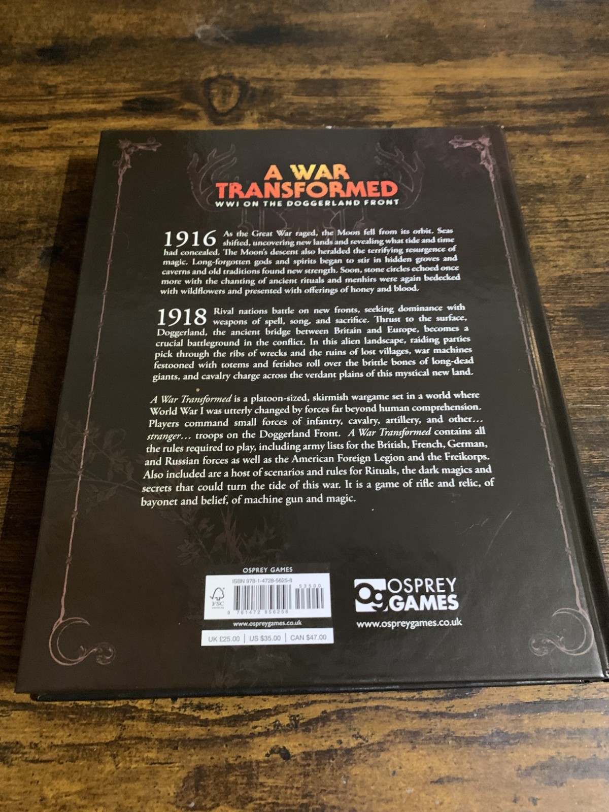 A War Transformed: WWI on the Doggerland Front: A Wargame