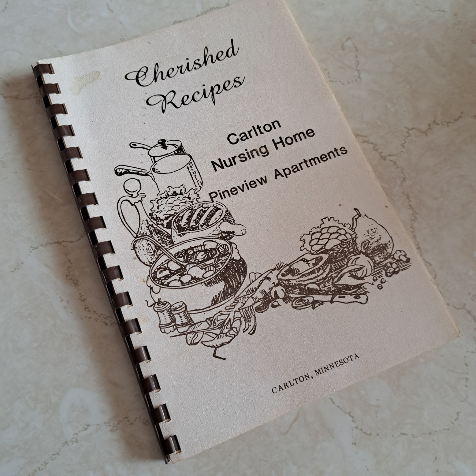 Cherished Recipes CARLTON MN NURSING HOME PINEVIEW APPARTMENTS COOKBOOK