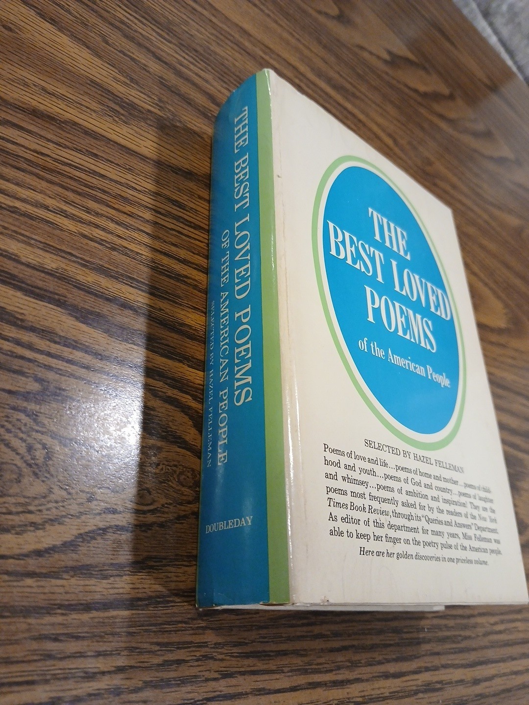 The Best Loved Poems of the American People 1936 BCE Doubleday HC Hazel Felleman