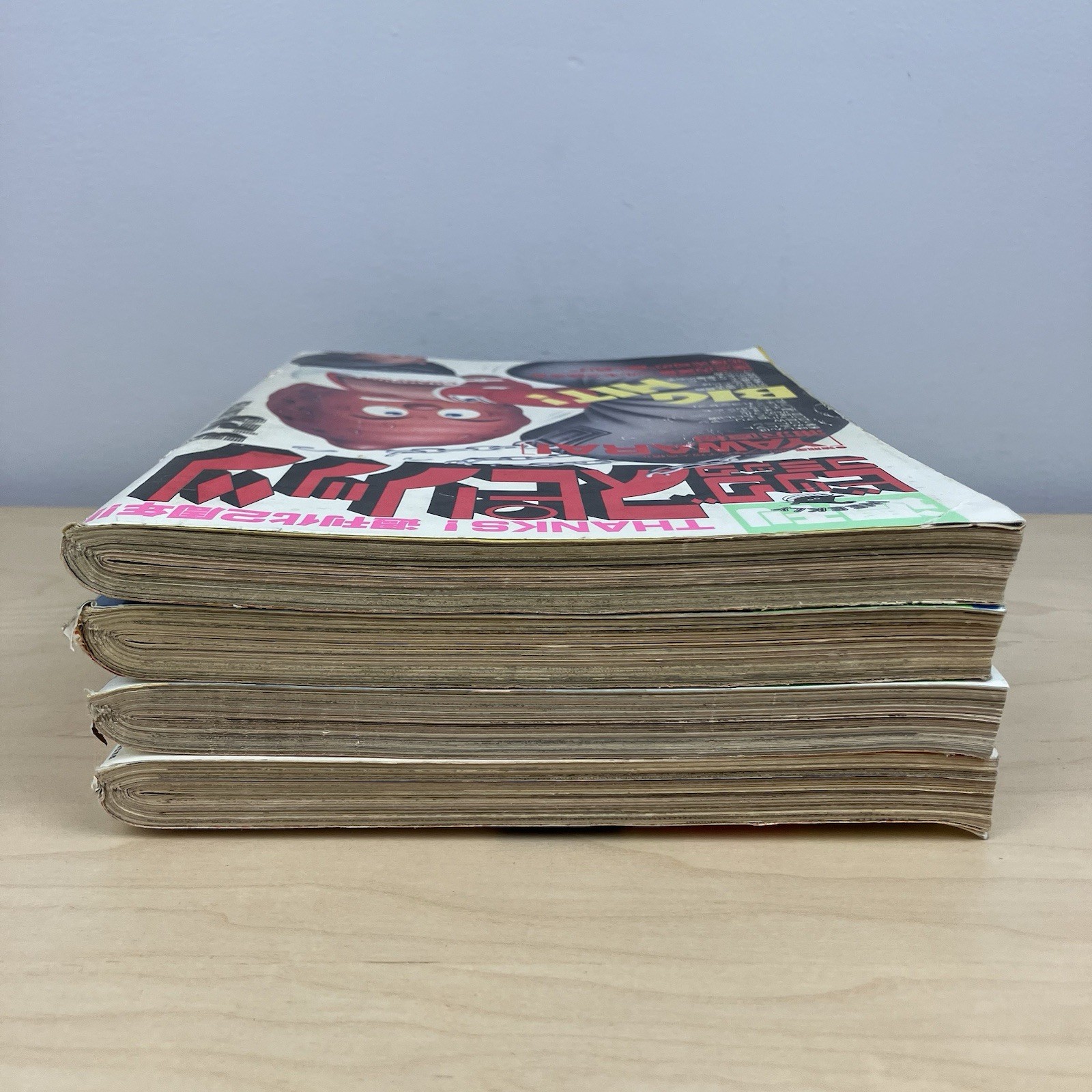 Vintage 1988 Weekly Big Comic Spirits Lot Of 4 Manga Anime Magazines 80’s