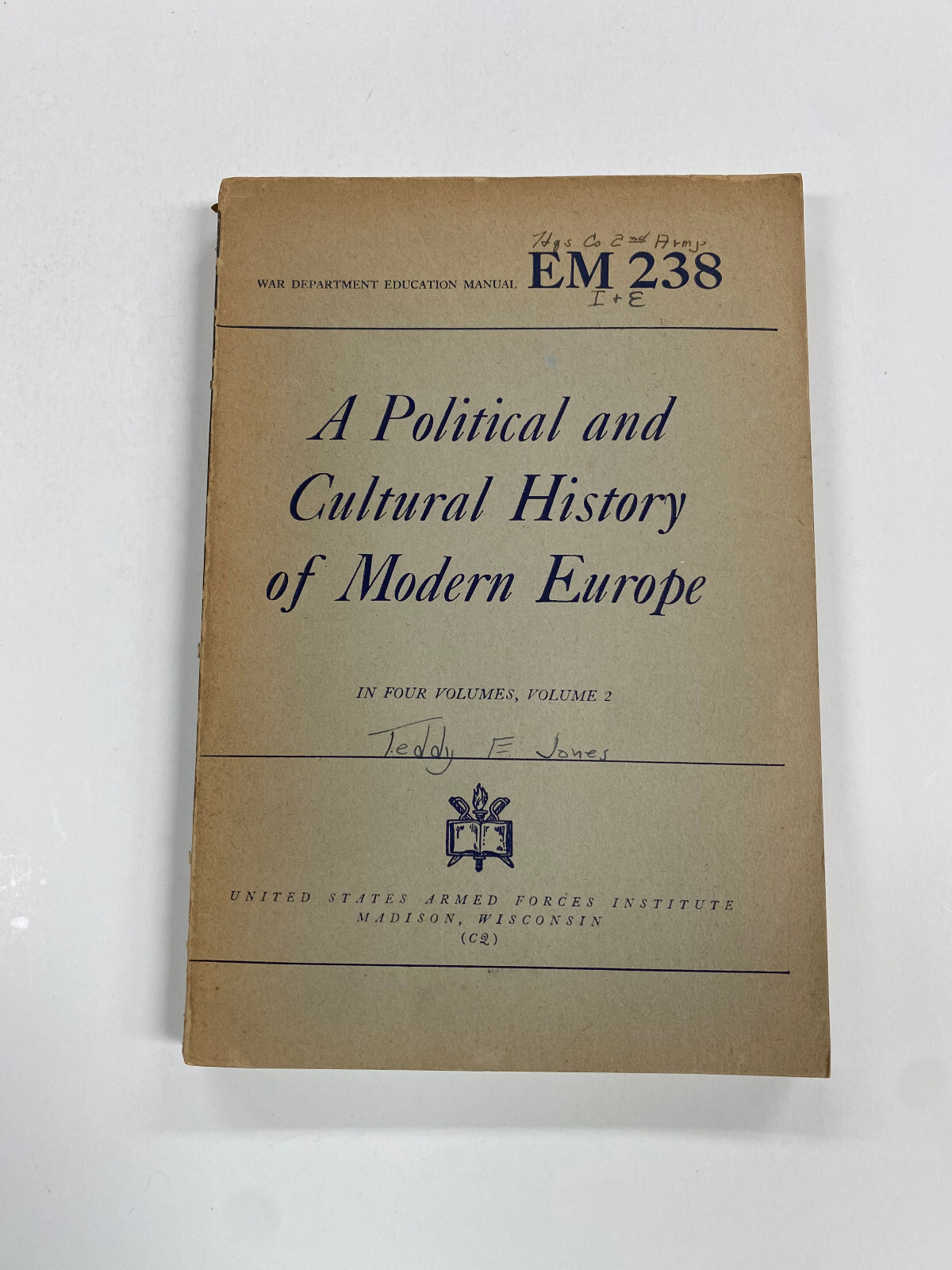 OAF) United States US Army Political History Modern Europe 1944 PB World War II