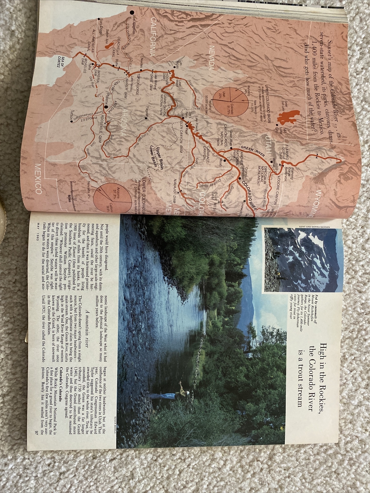 Sunset Magazine Grand Canyon May 1993 Very Good Condition