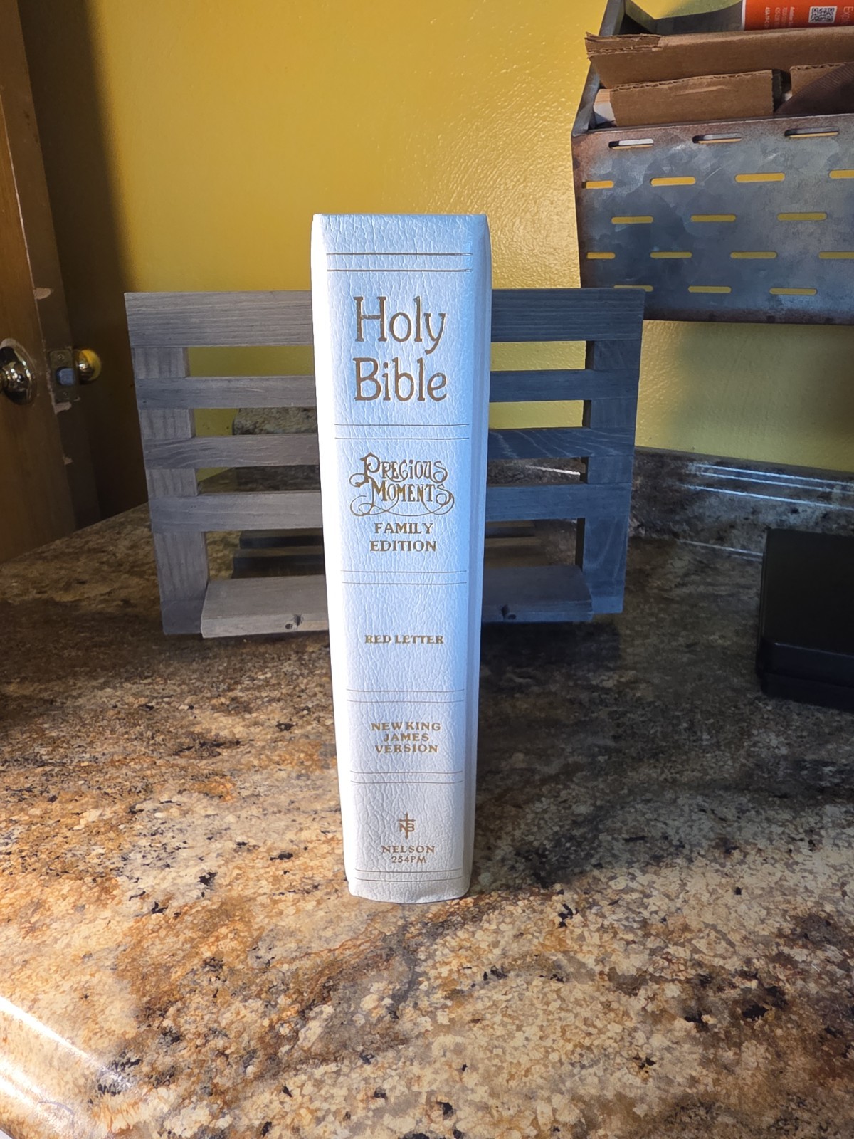 Precious Moments Holy Bible New King James Version Family Edition Red Letter