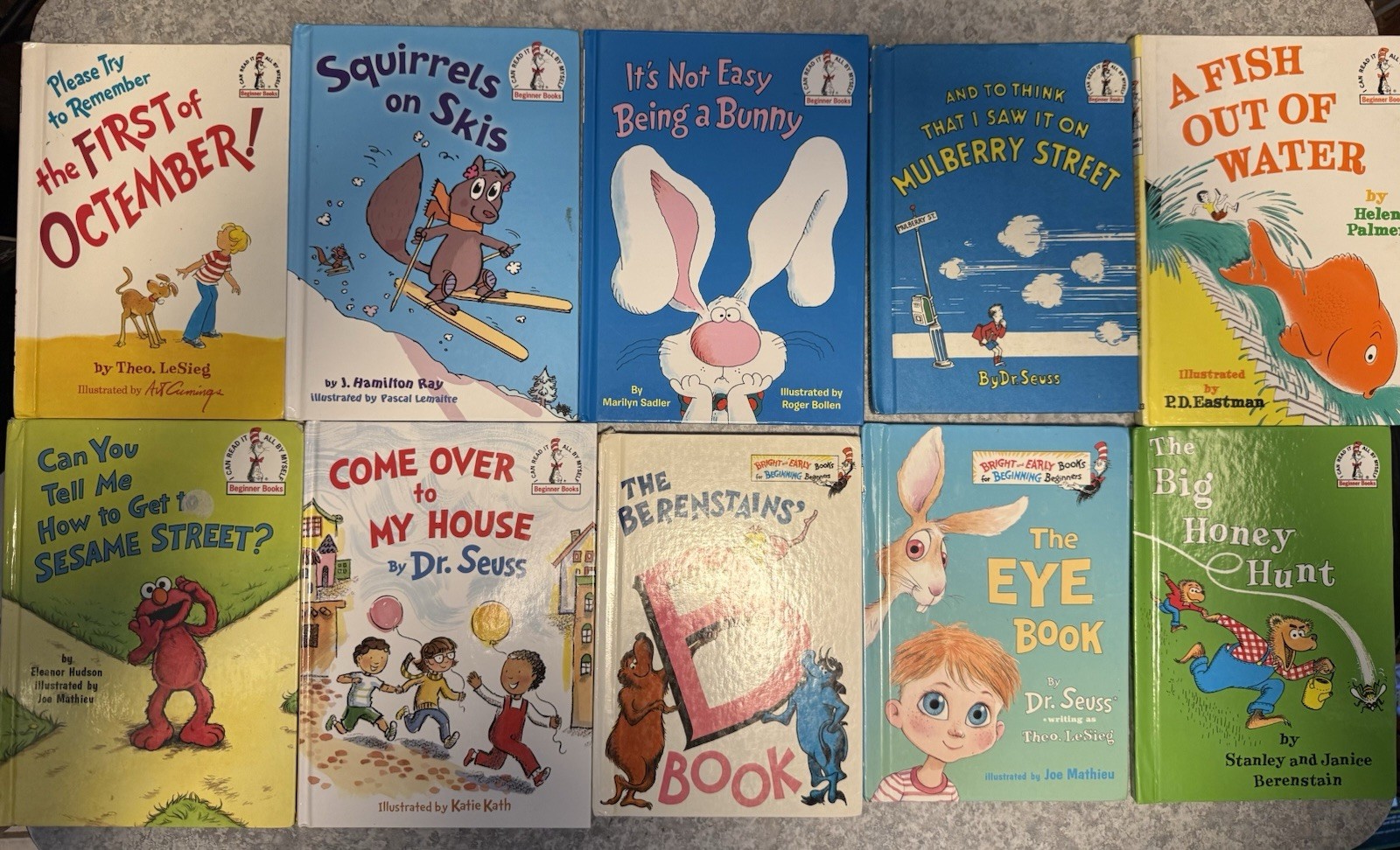 Lot Of 45 Dr. Seuss Beginner’s And Bright And Early Children’s Hardcover Books