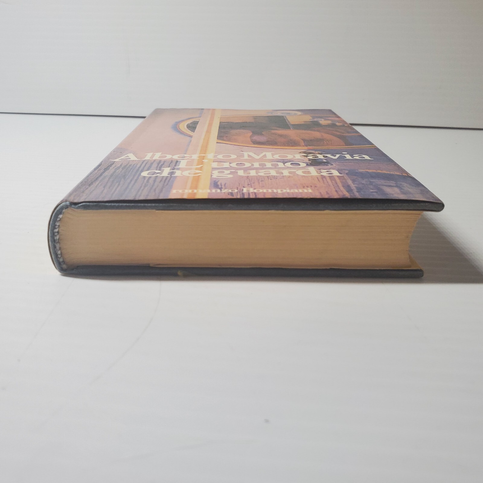 Alberto Moravia L’uomo che guarda Romanzo Bompiani Written In Italian Book