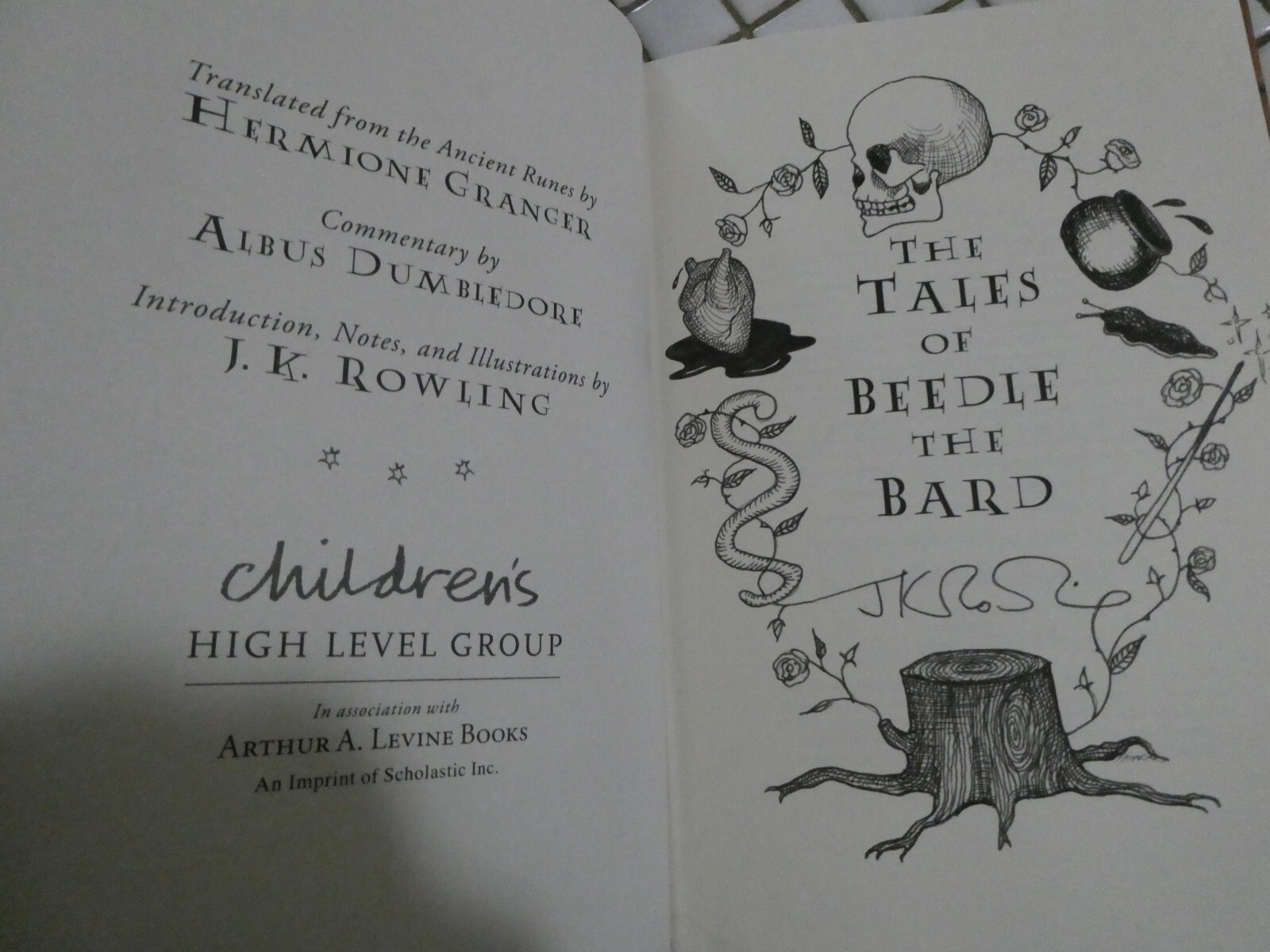 The Tales of Beedle the Bard !st Ed by J. K. Rowling (2008) 111 pages H/c