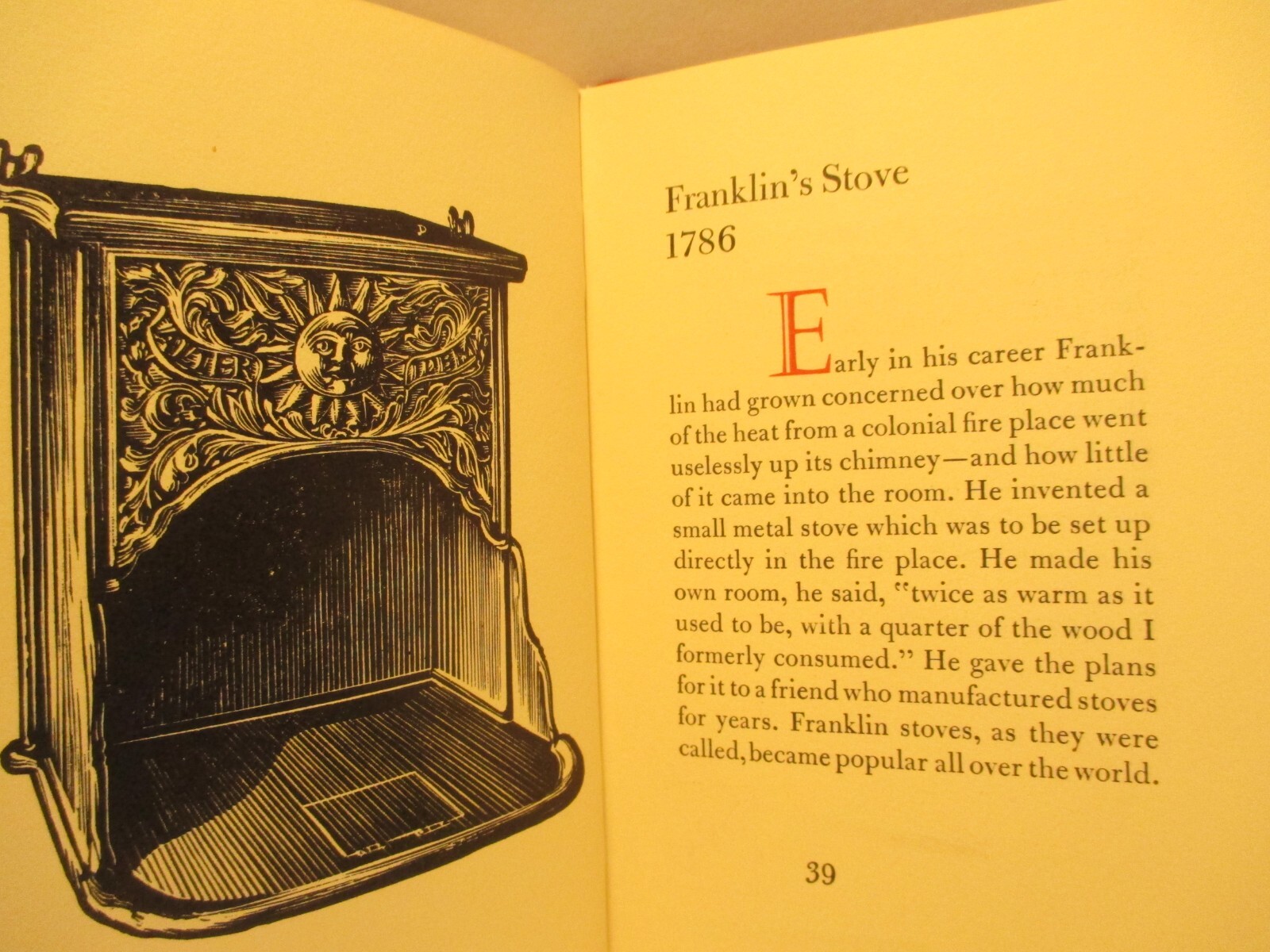 fine press book B FRANKLIN INVENTOR by A R TOMMY TOMMASINI # 27 / 1974 #487/700
