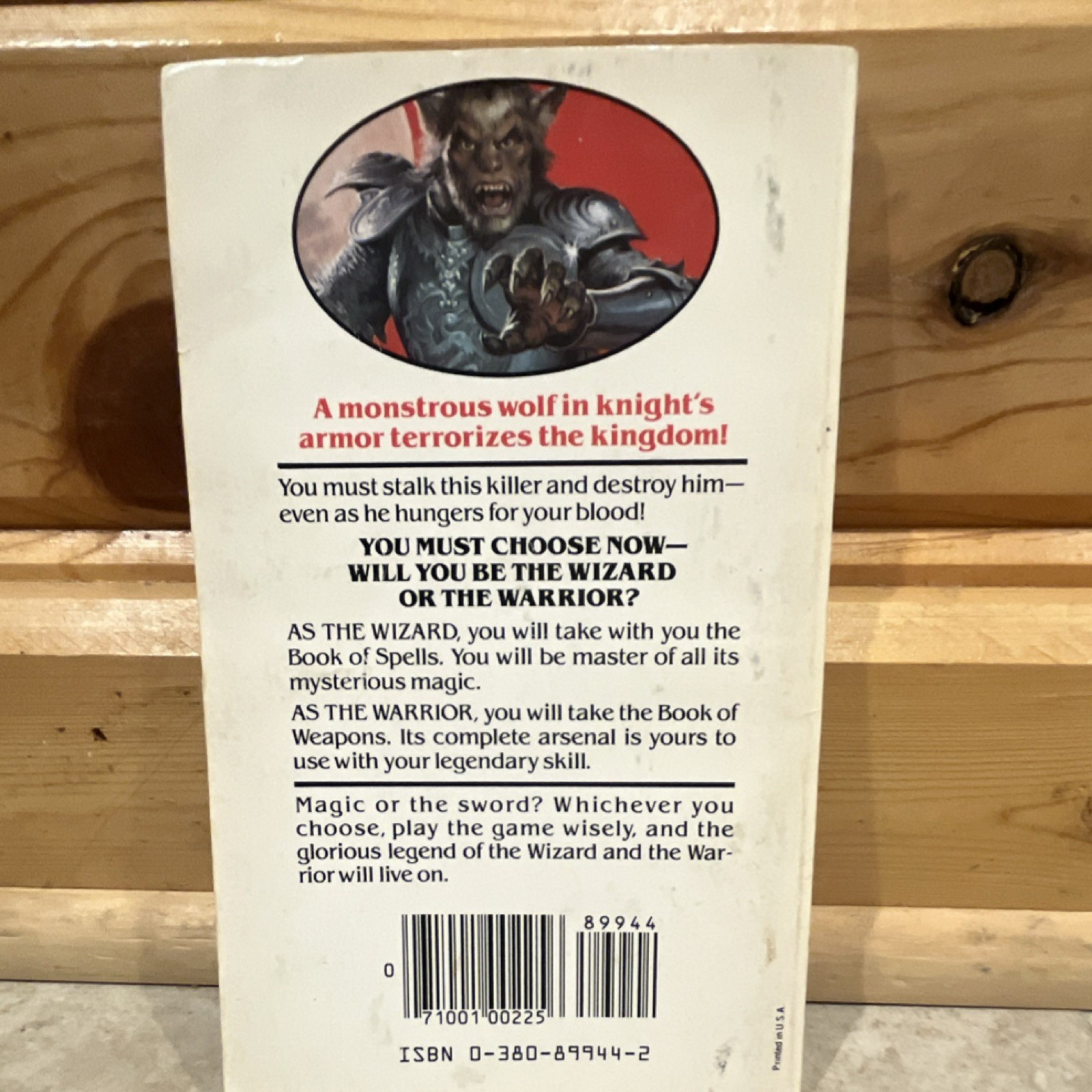 Wizards Warriors & You Challenge of the Wolf Knight by R.L. Stine Paperback