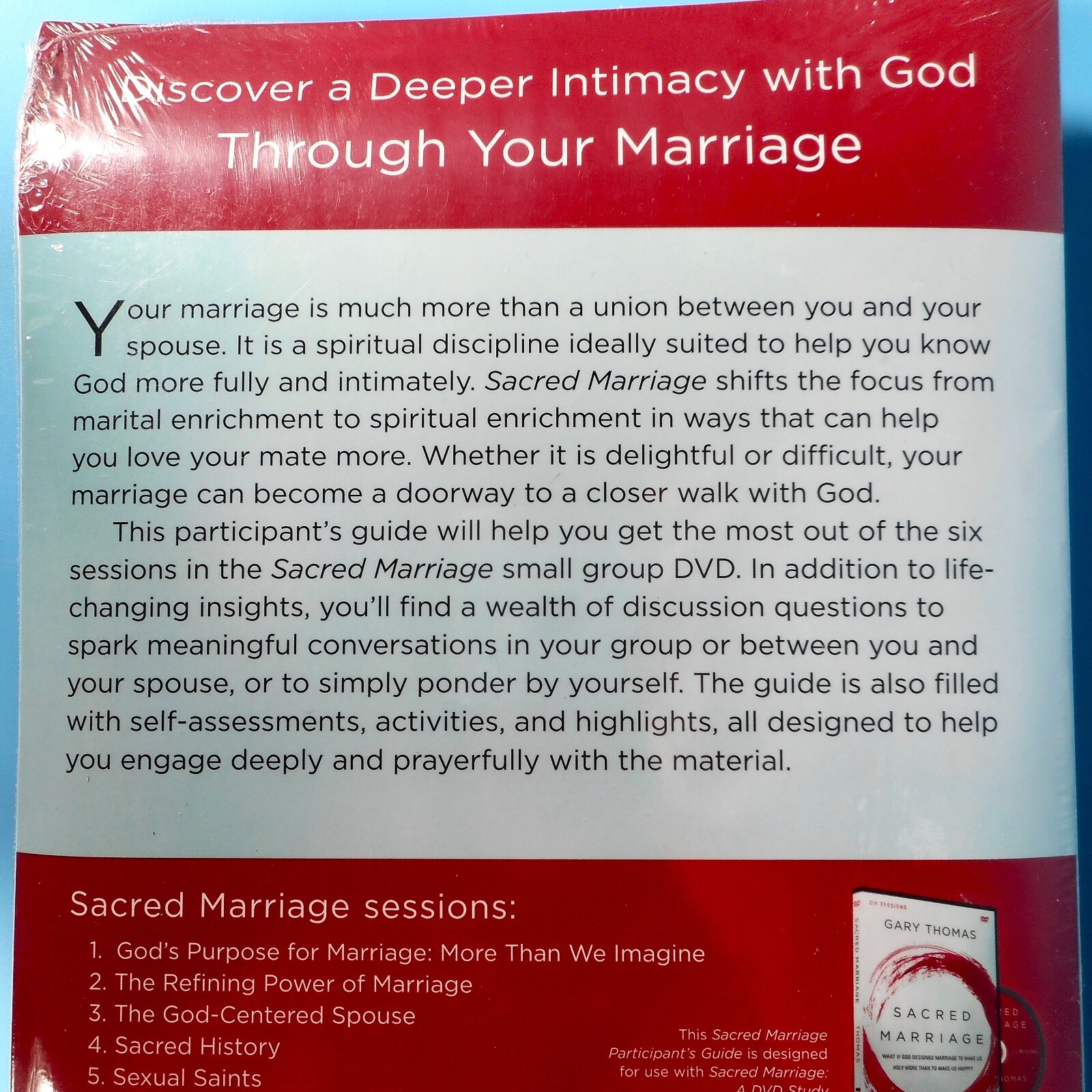NEW Sacred Marriage Study Pack DVD SEALED Gary Thomas Guide Book 6 Session