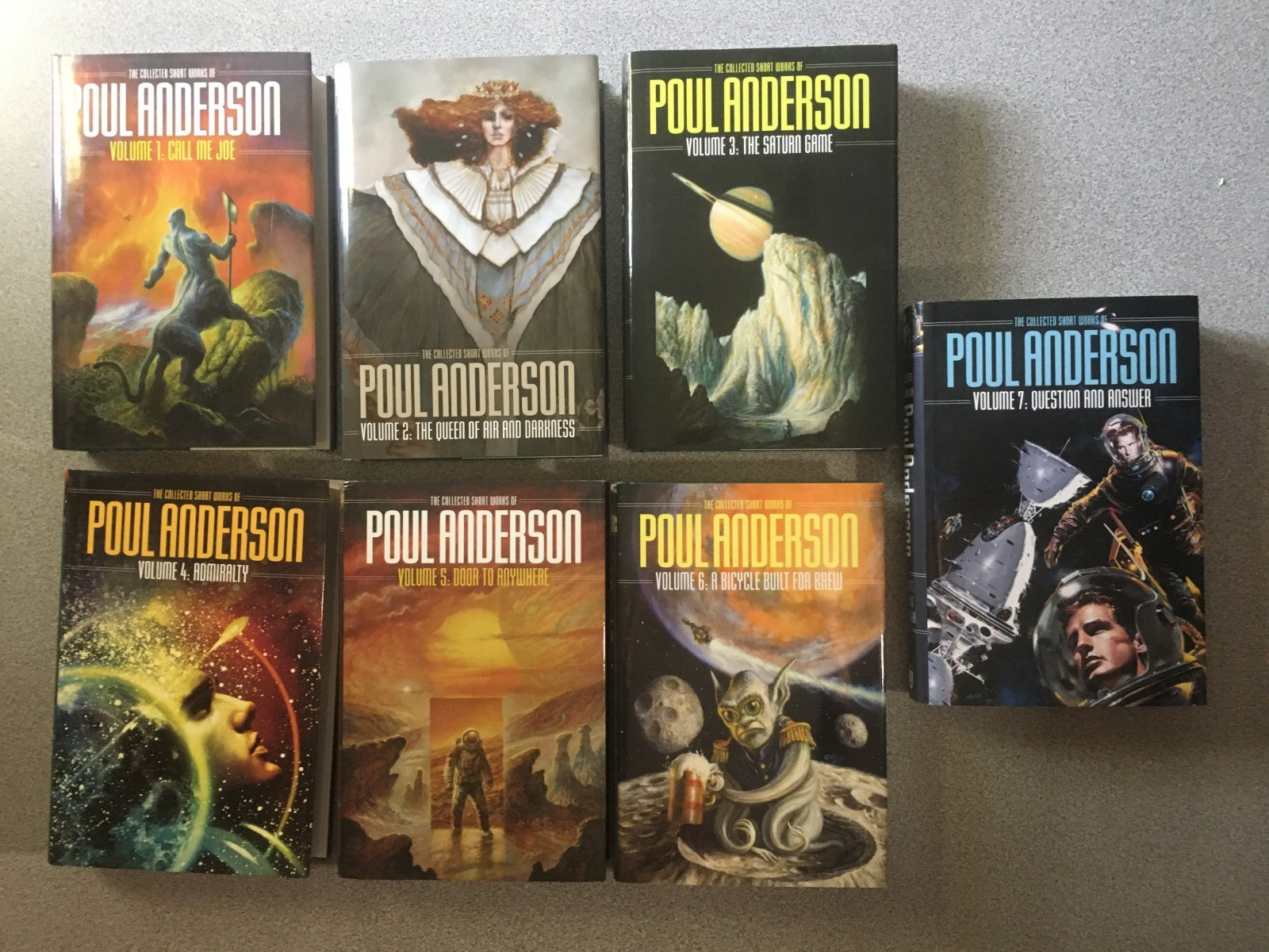 Complete Set: The Short Fiction of Poul Anderson Volumes 1-7, NESFA Press