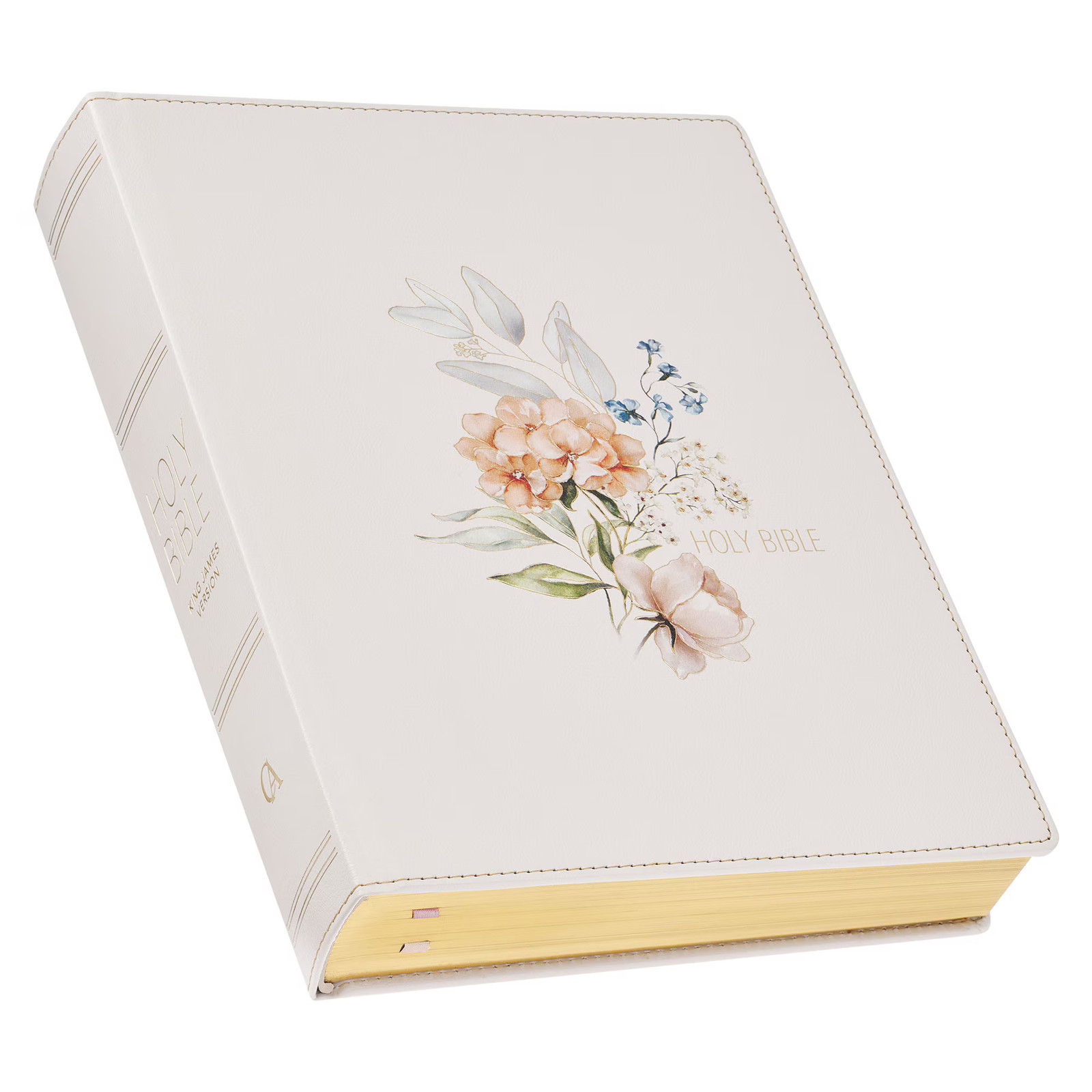 KJV Holy Bible, Large Print Note-taking Bible, Vegan Leather Hardcover – King