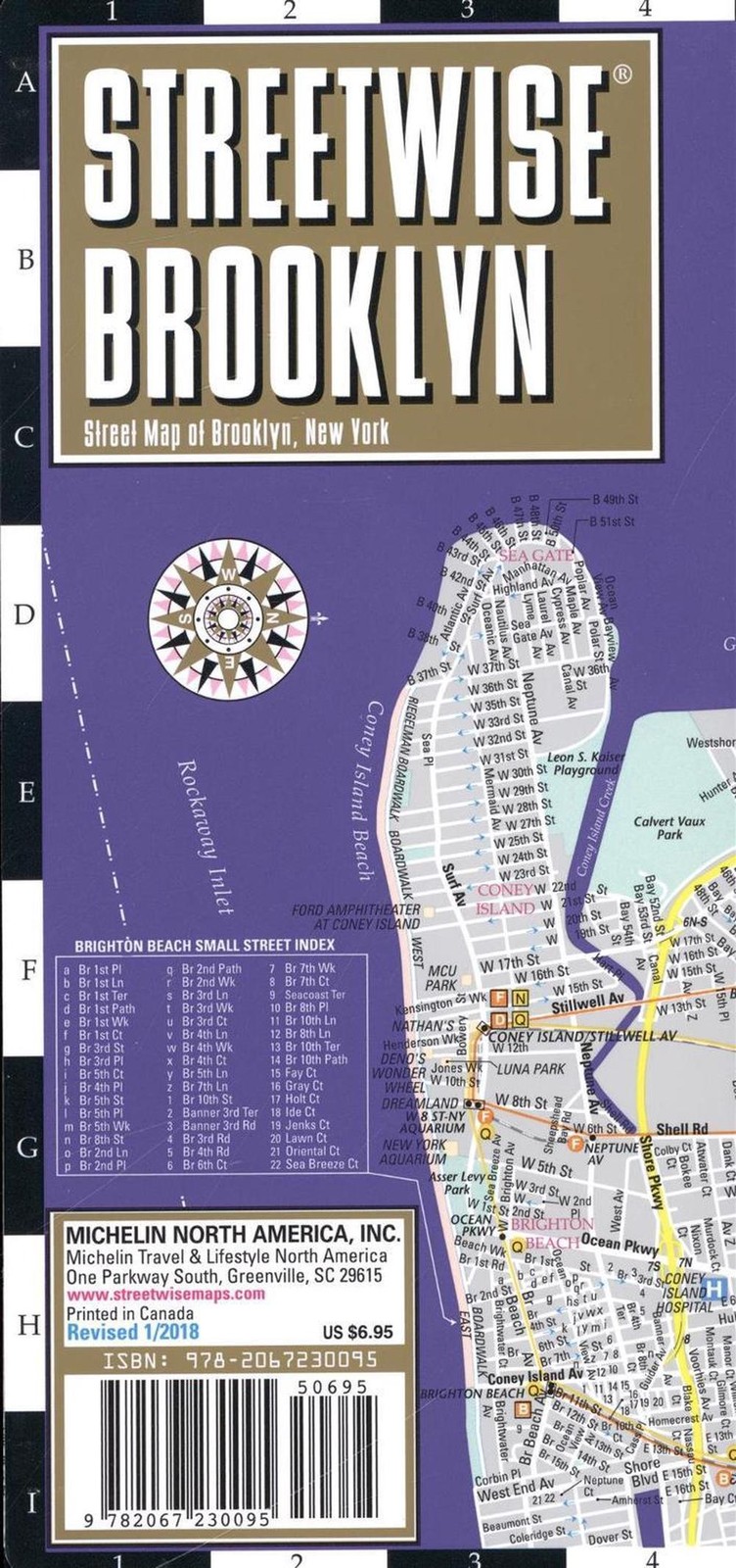 Streetwise Brooklyn Map – Laminated City Center Street Map of Brooklyn, New York