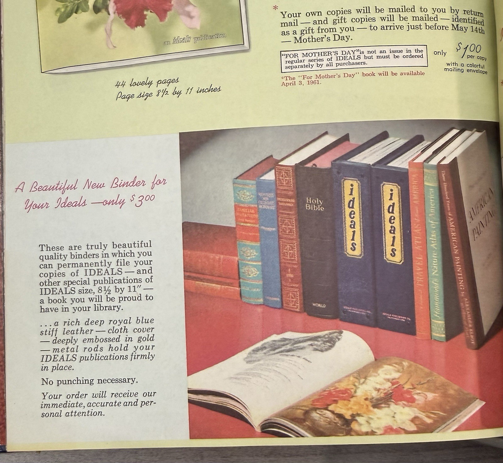 5 Huge Leather HC Binders of Ideals Magazine Lot Paperback Books 1955 – 1961