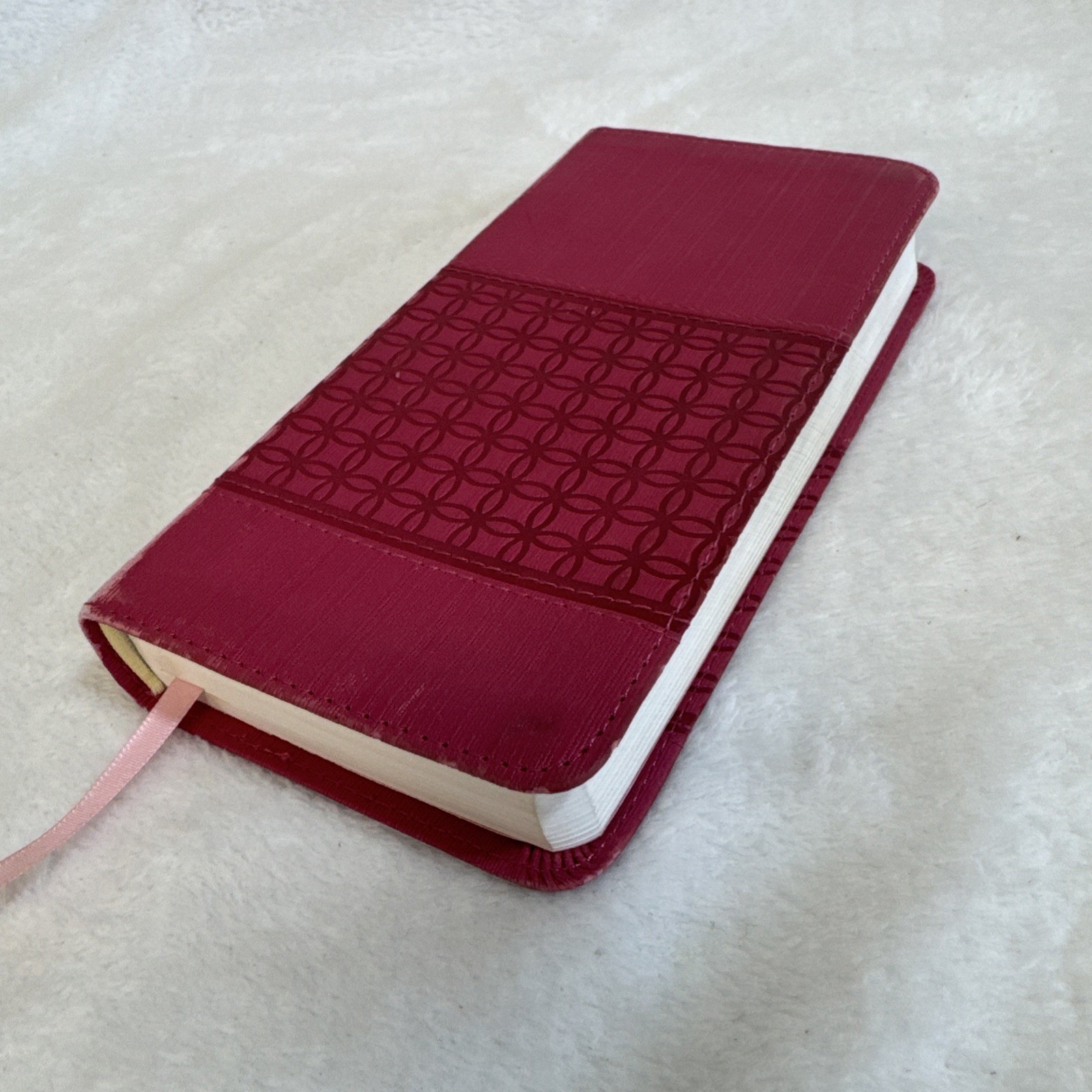 Barbour Holy Bible King James Version Pink Faux Leather KJV 9781616265229