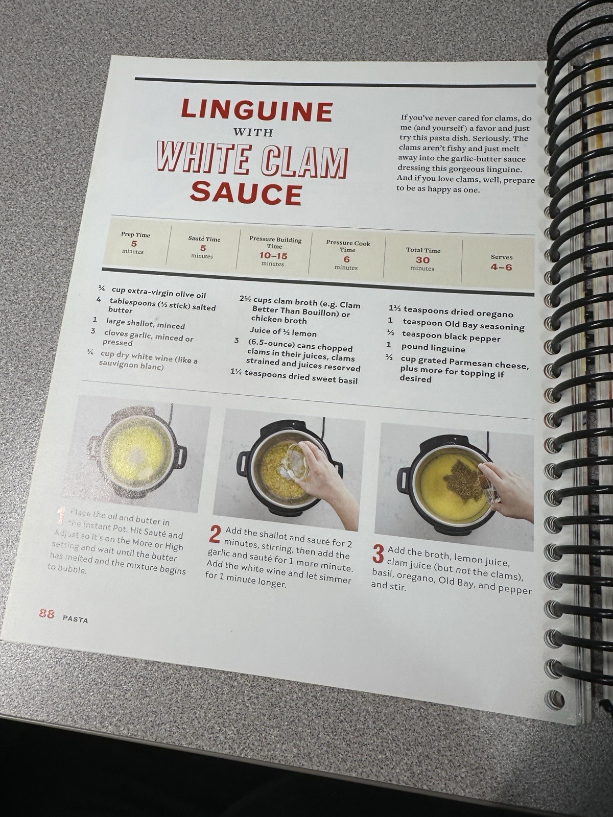Step By Step Instant Pot Cookbook Spiral Bound Yummy Easy Recipes Very Good Cond
