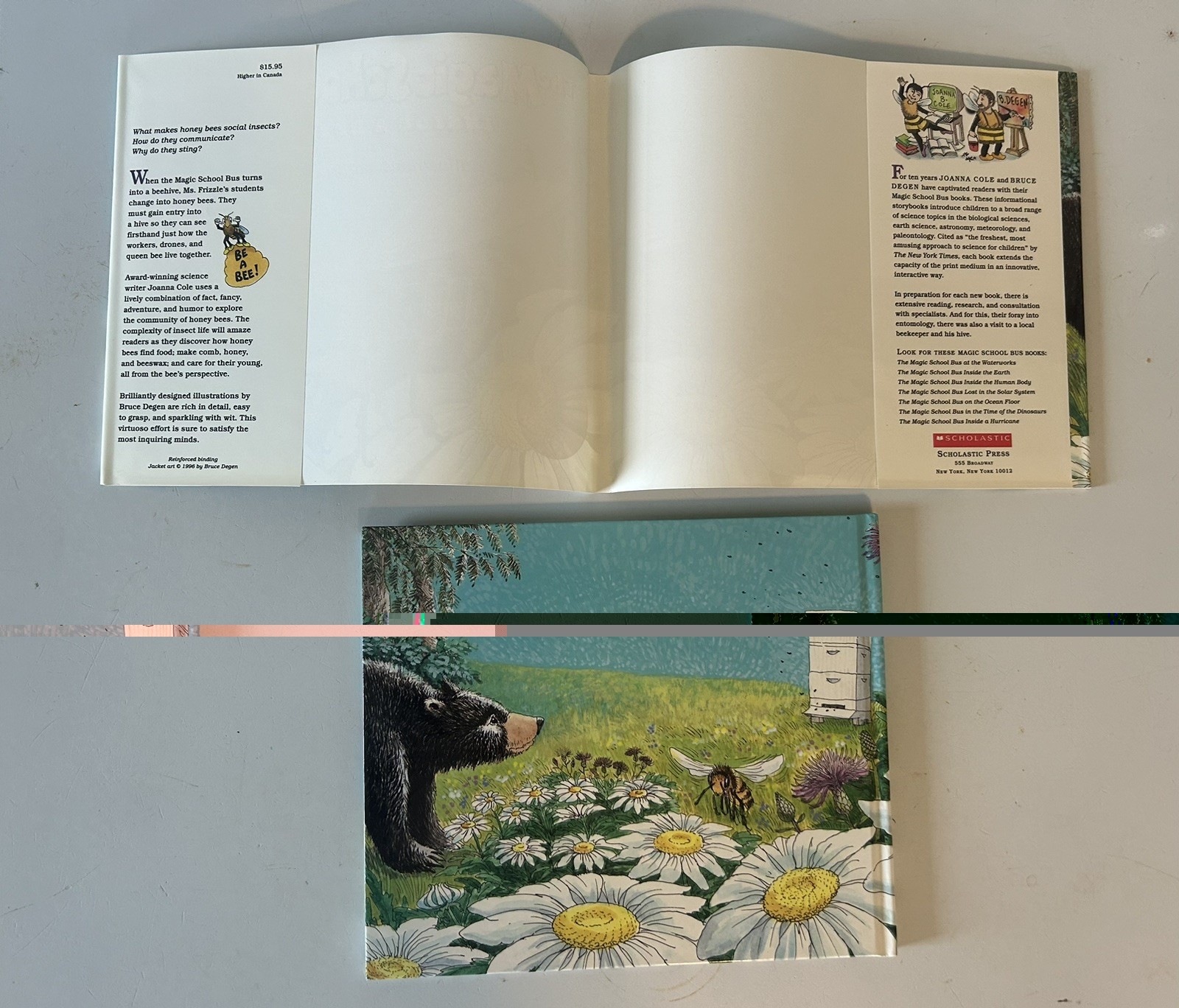 Lot of 9 Vintage Magic School Bus Books…5 Paperback…3 Hardcover…Extras…Stickers