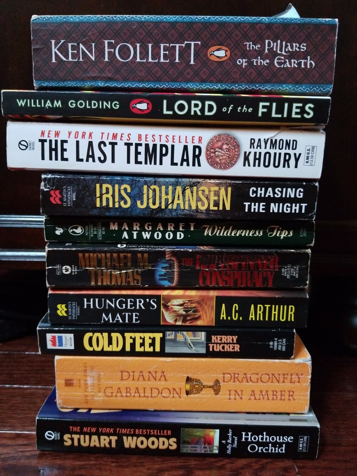Lot Of 10 Novels, New And Used, Low Cost Free Shipping