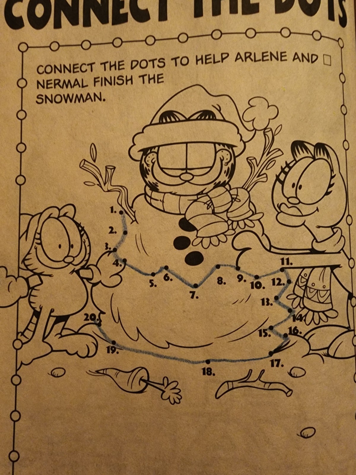 Garfield Playful Pals Jumbo Coloring & Activity Book 2003 Bendon 116 Pages VTG