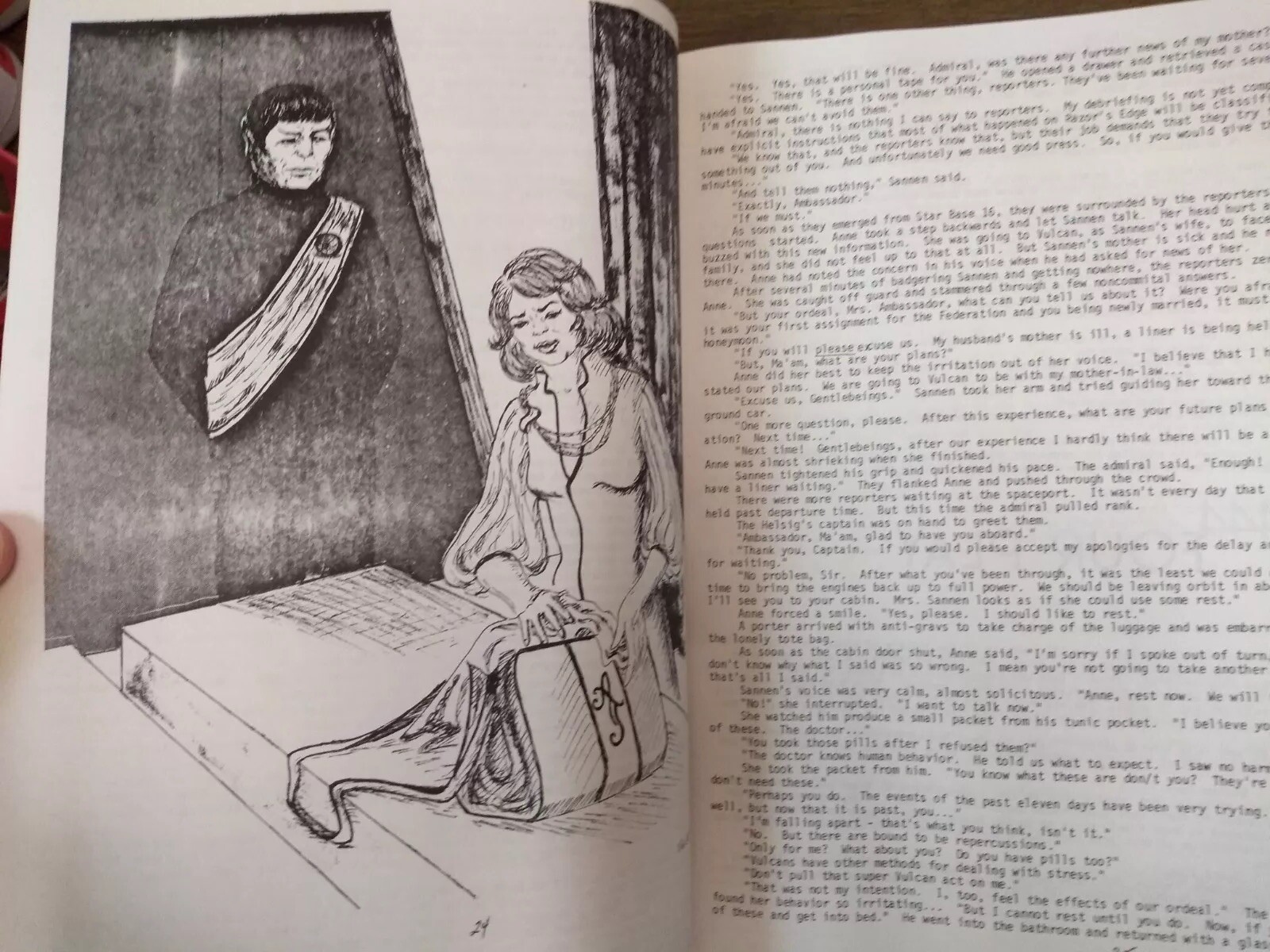 R&R XII – Star Trek Zine Fanzine 1980 Yeoman Press Fiction Art